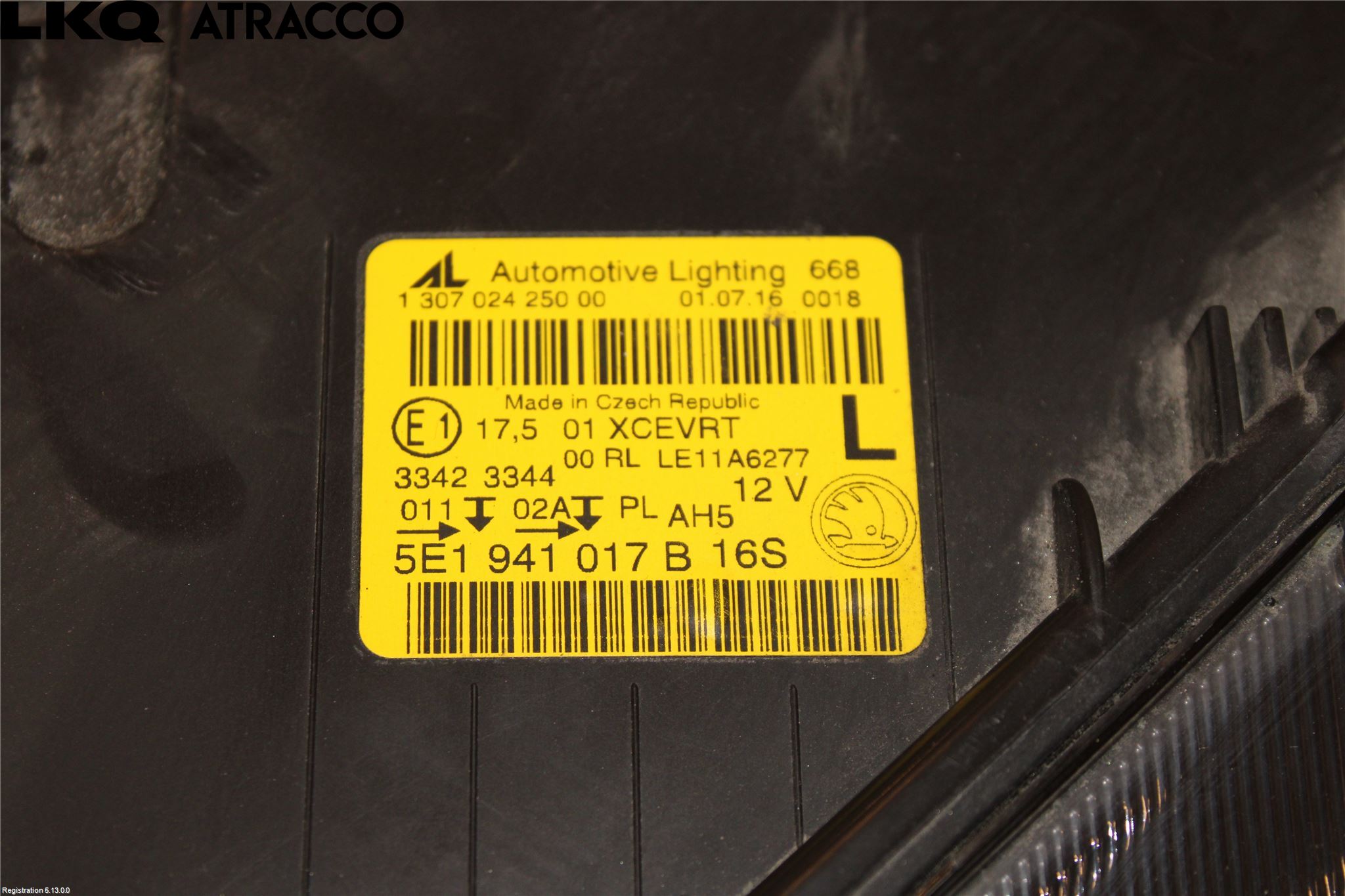 Skoda OCTAVIA (5E) 13-20 Frontlykt Venstre