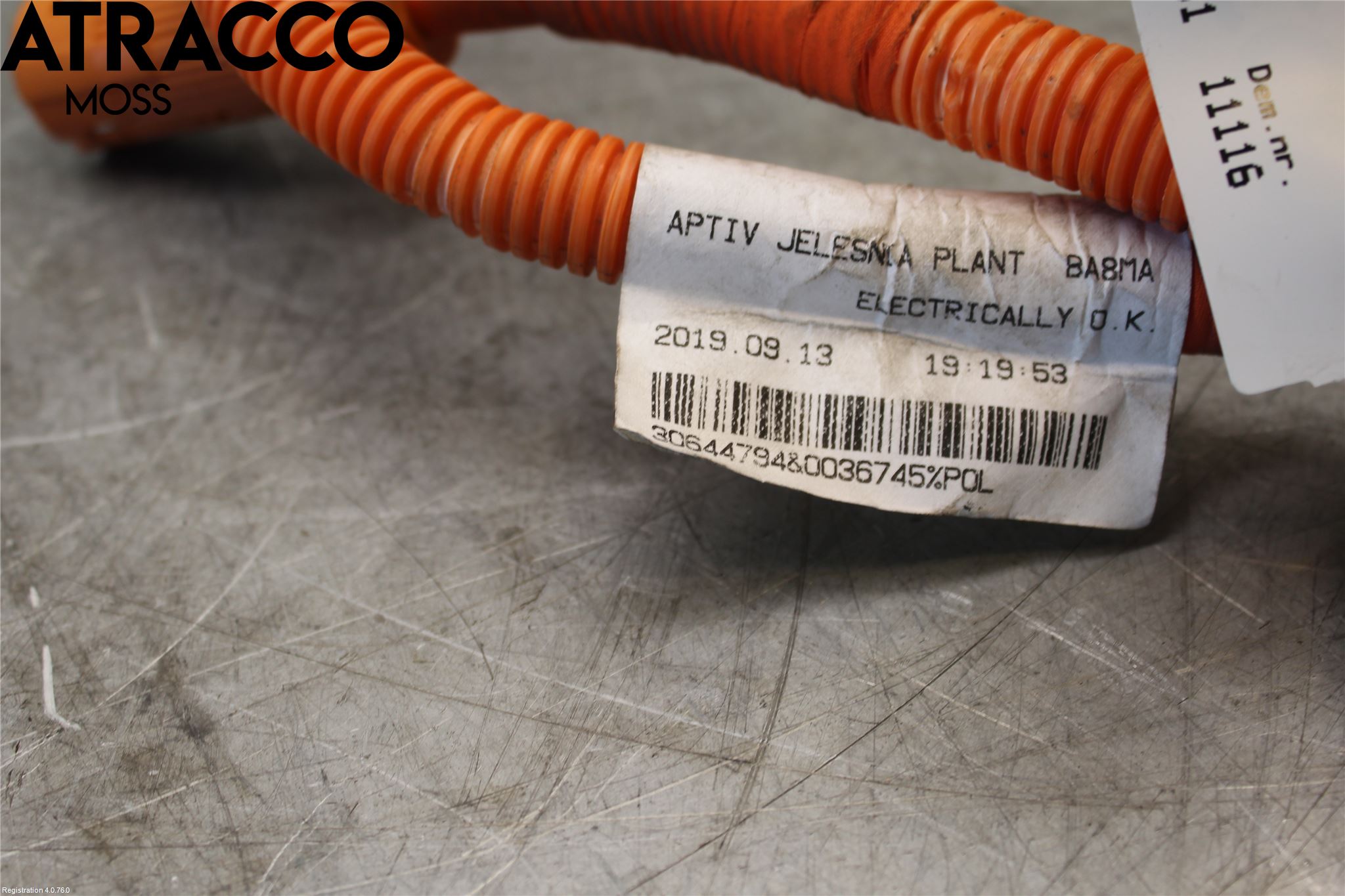 Volvo V60 19- Batterikabel