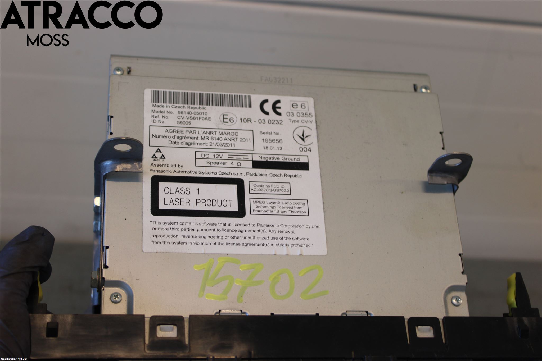 Toyota AVENSIS 09-15 Stereo Radio Med Cd