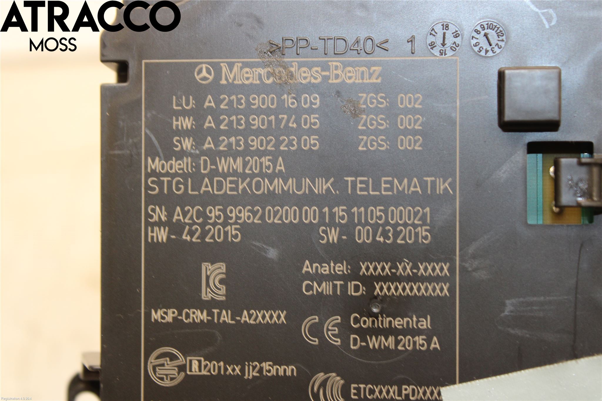 Mercedes-Benz MB E-KLASS (W213) 16-23 Styreenhet Øvrig