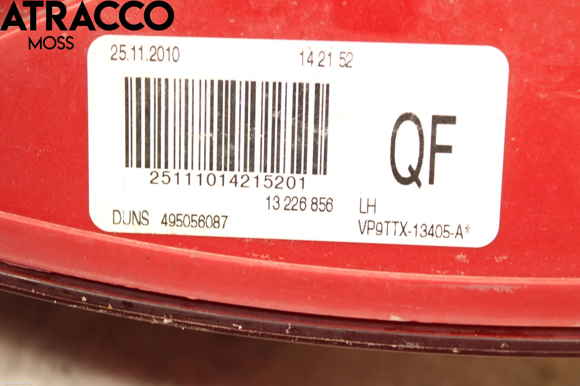 Opel INSIGNIA 09-16 Baklykt Venstre