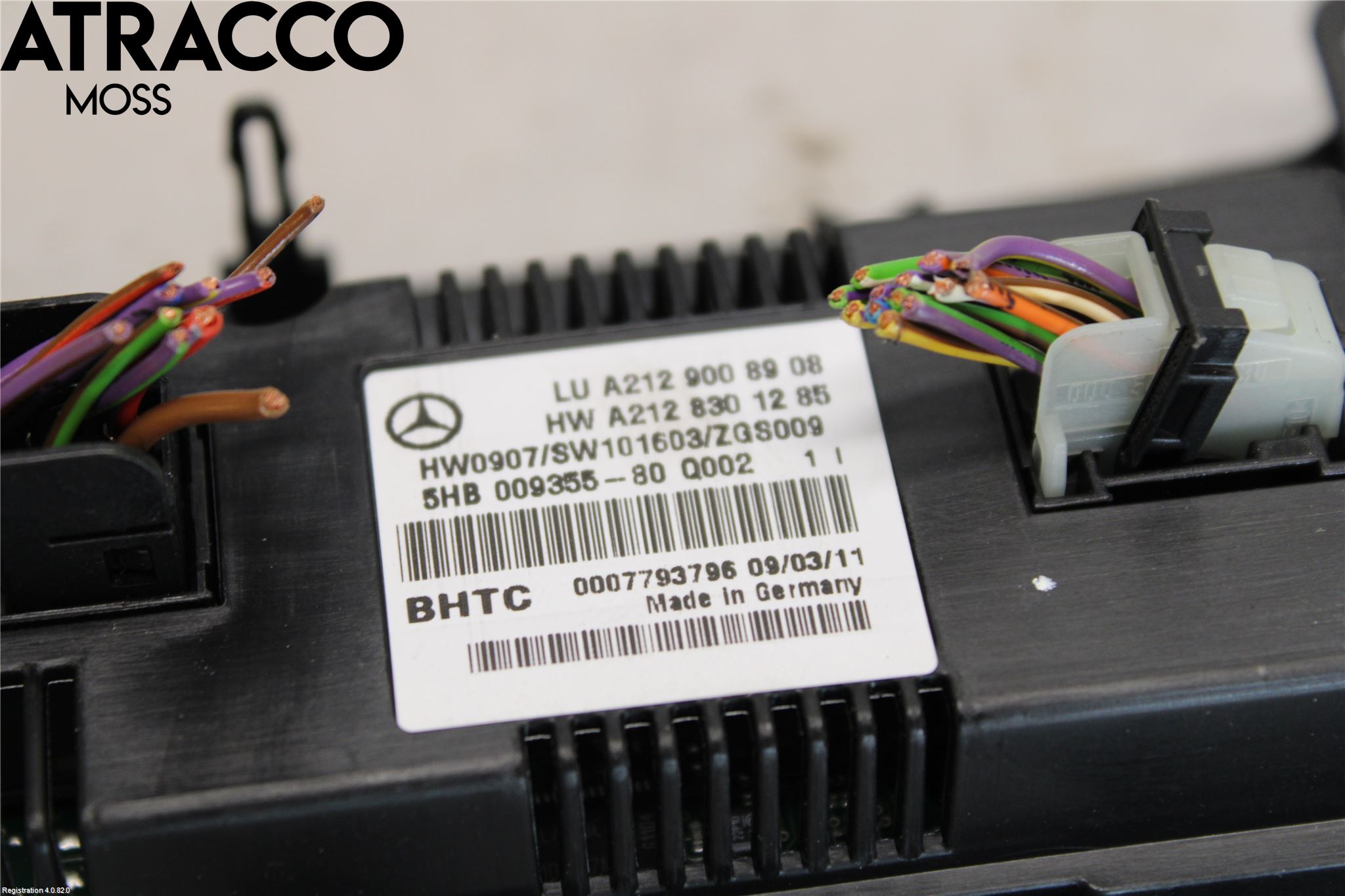 Mercedes-Benz MB E-KLASS (W212) 09-16 Varme Ac Betjening-Display