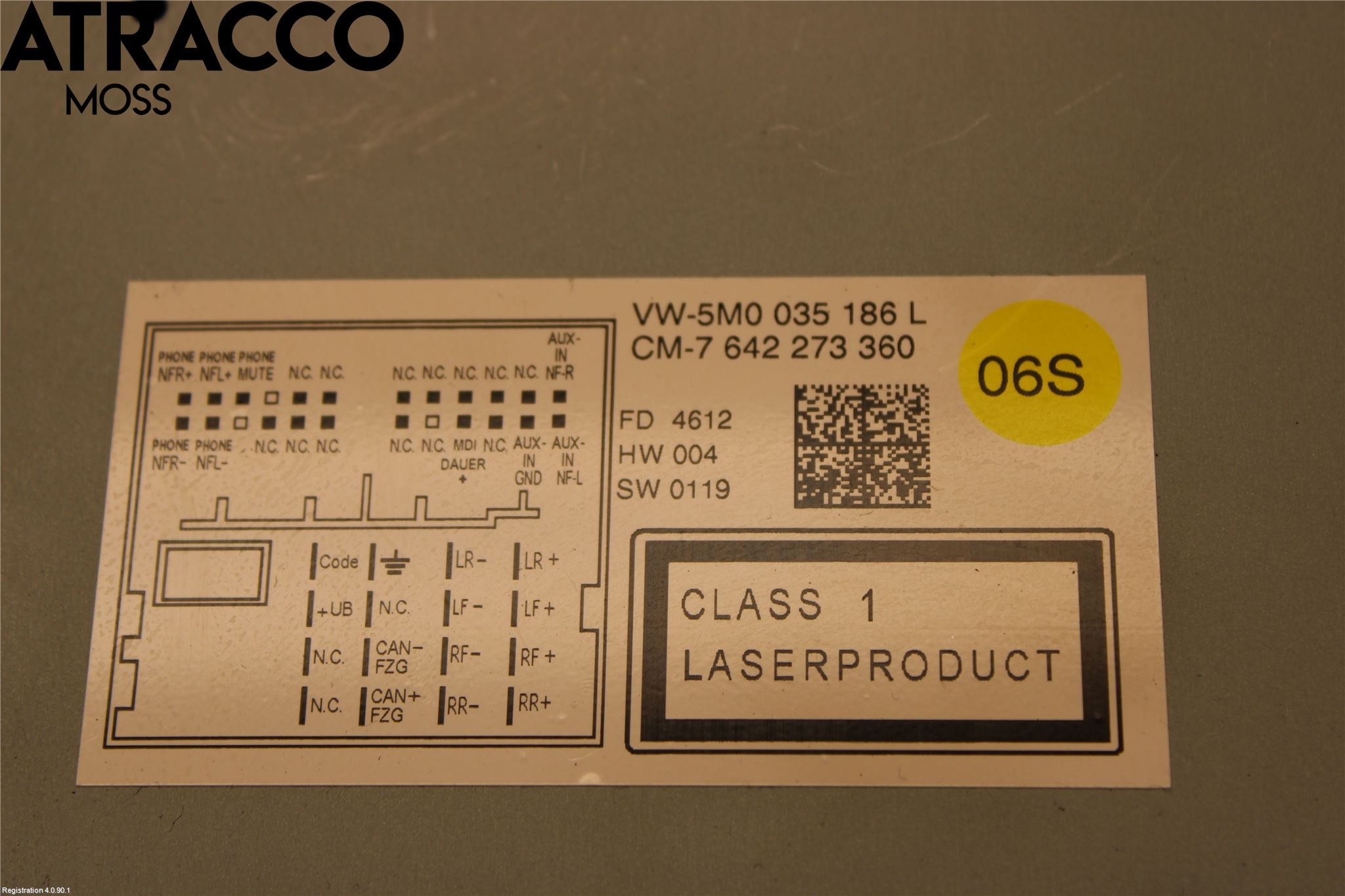 Volkswagen VW CADDY 11-15 Stereo Radio Med Cd