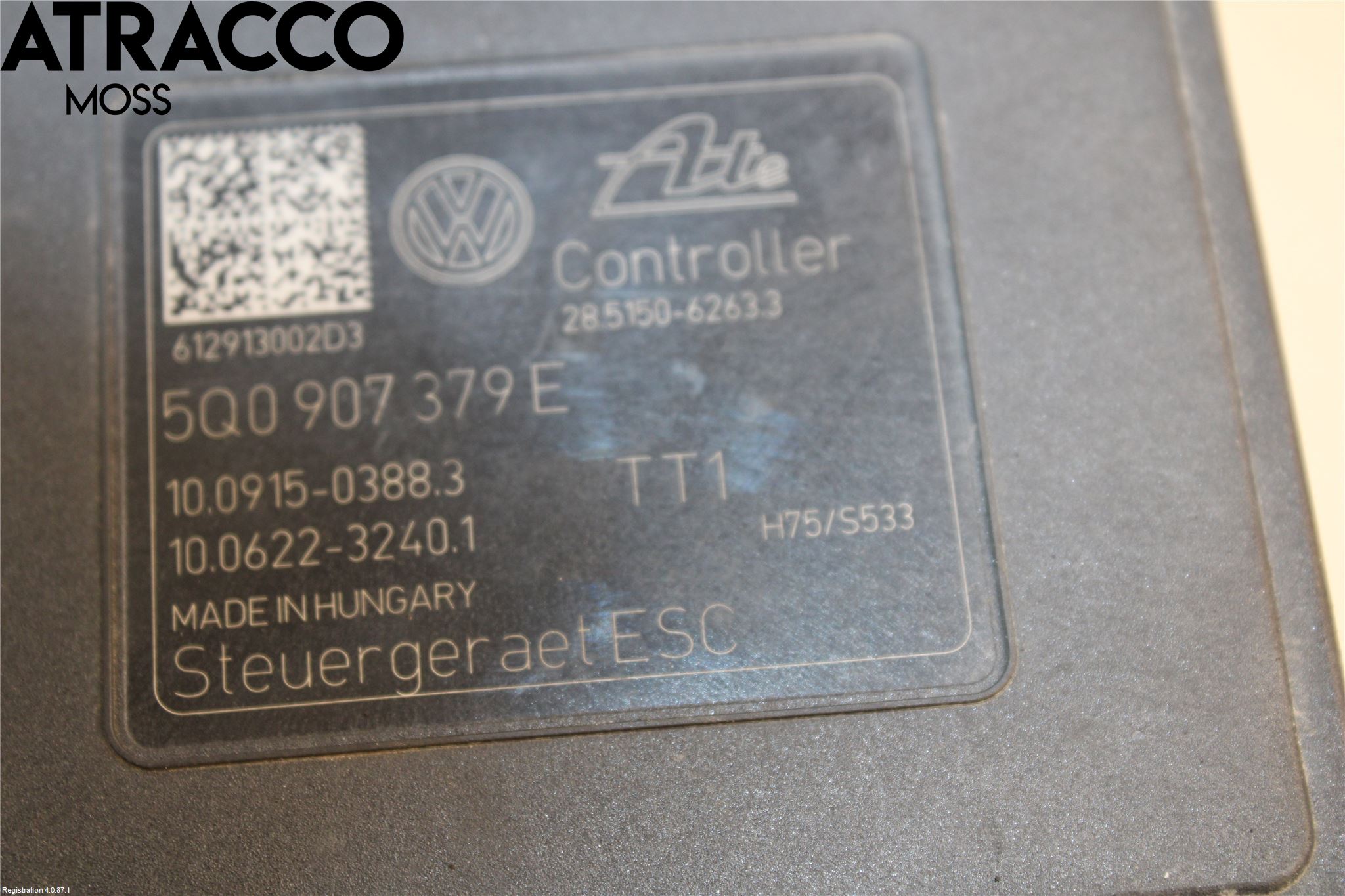 Volkswagen VW GOLF / E-GOLF VII 13-20 Abs Hydraulikkaggregat