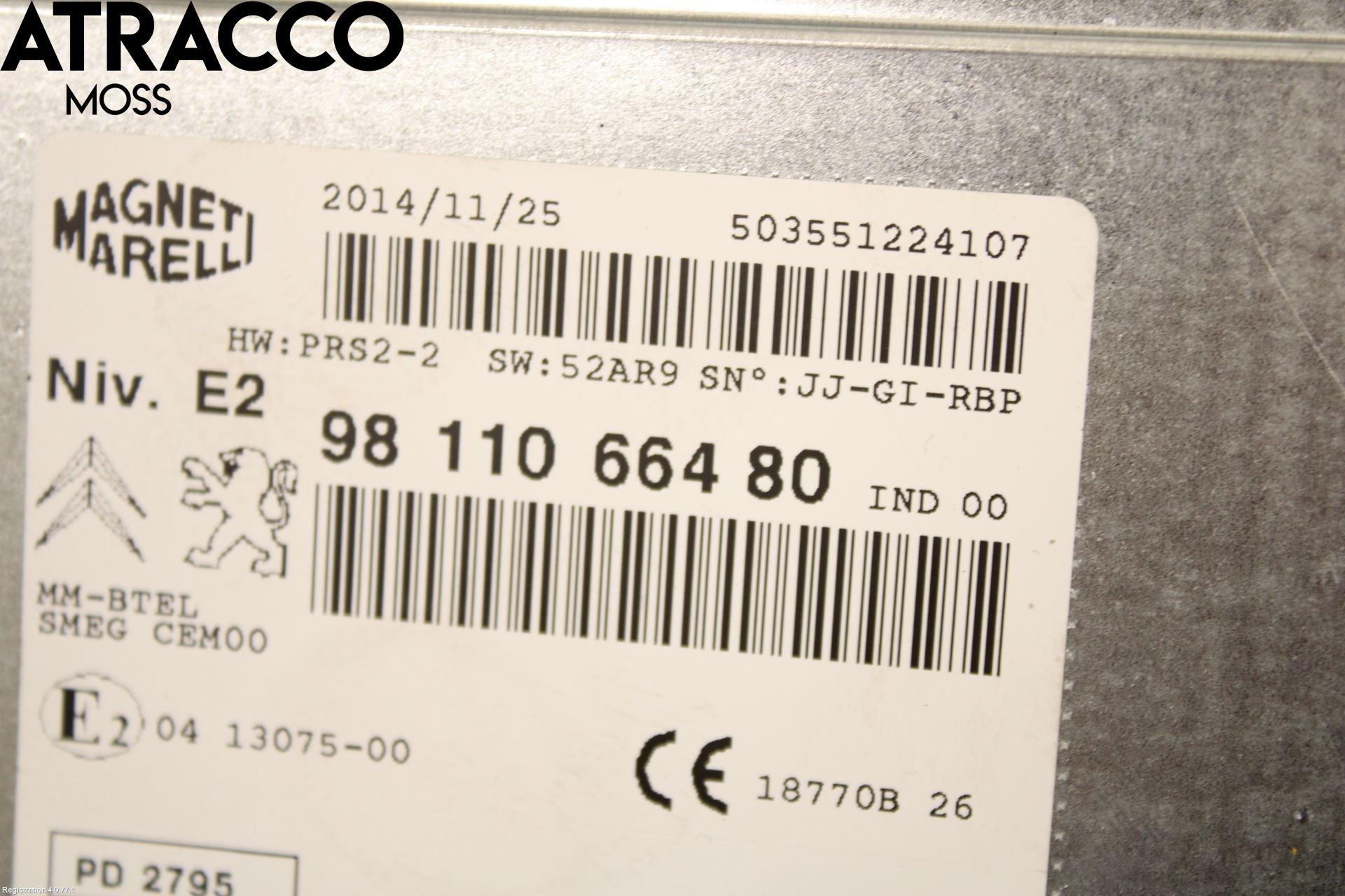 Peugeot 208 12-15 Stereo Radio