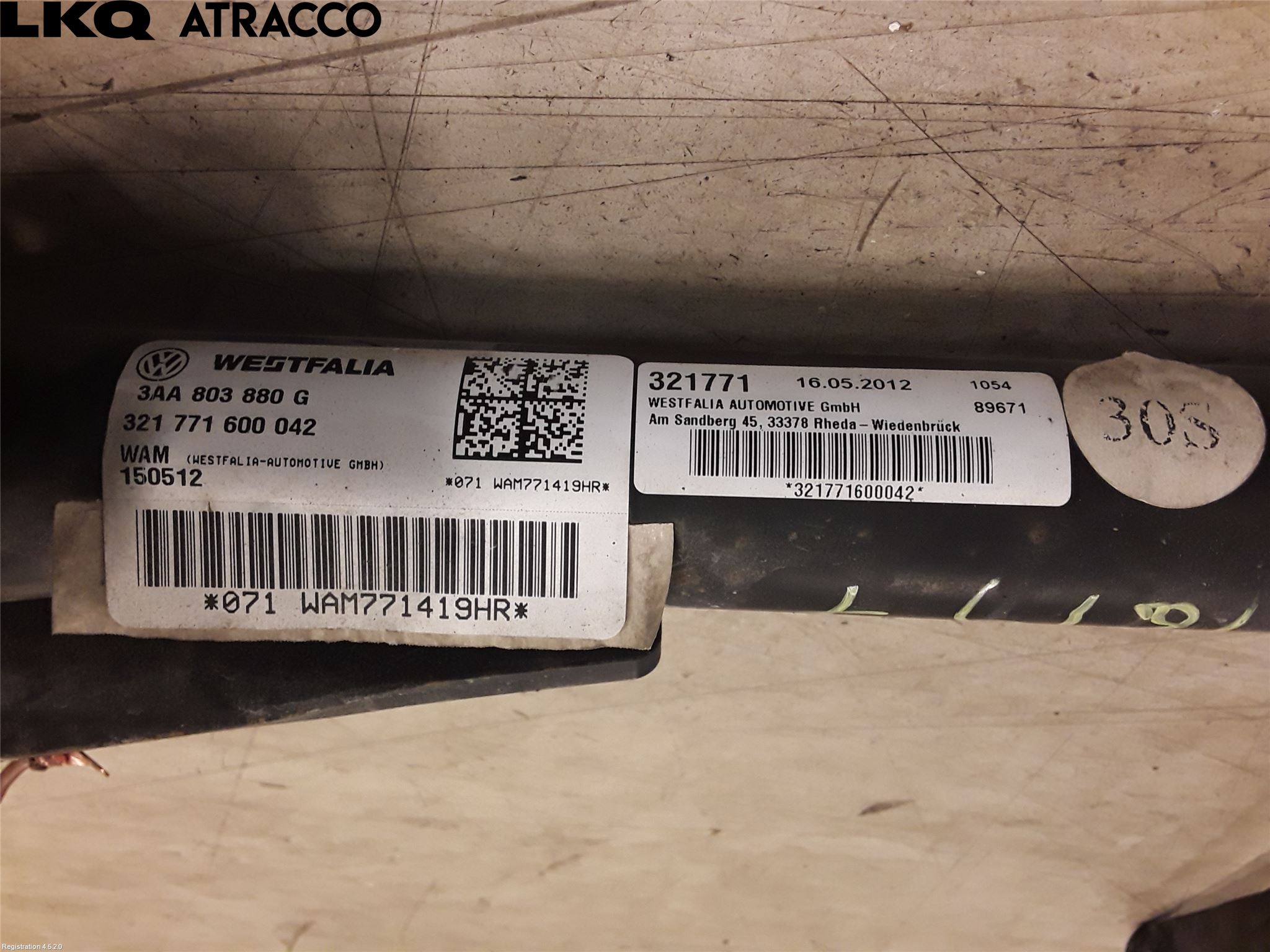 Volkswagen VW PASSAT 11-14 Tilhengerfeste