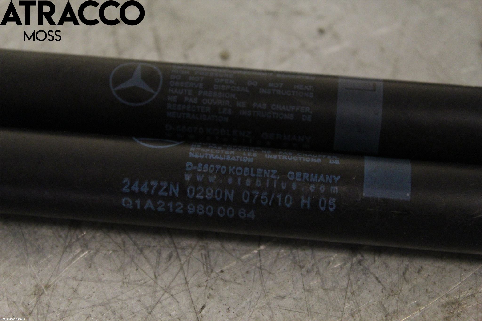 Mercedes-Benz MB E-KLASS (W212) 09-16 Panser Demper-Gassfjær