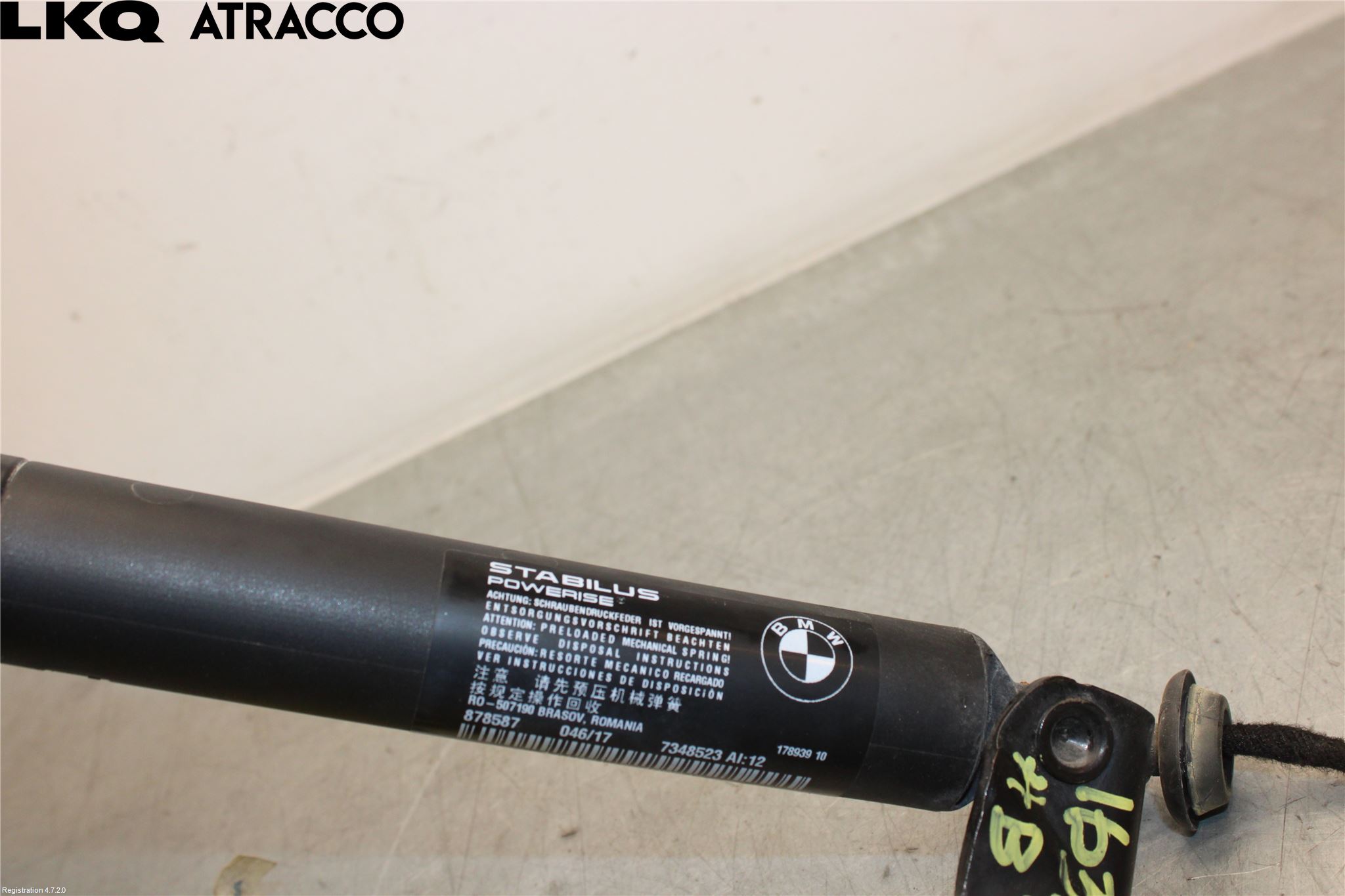 BMW 2 F45 Active Tourer 14-21 Bakluke Demper-Gassfjær