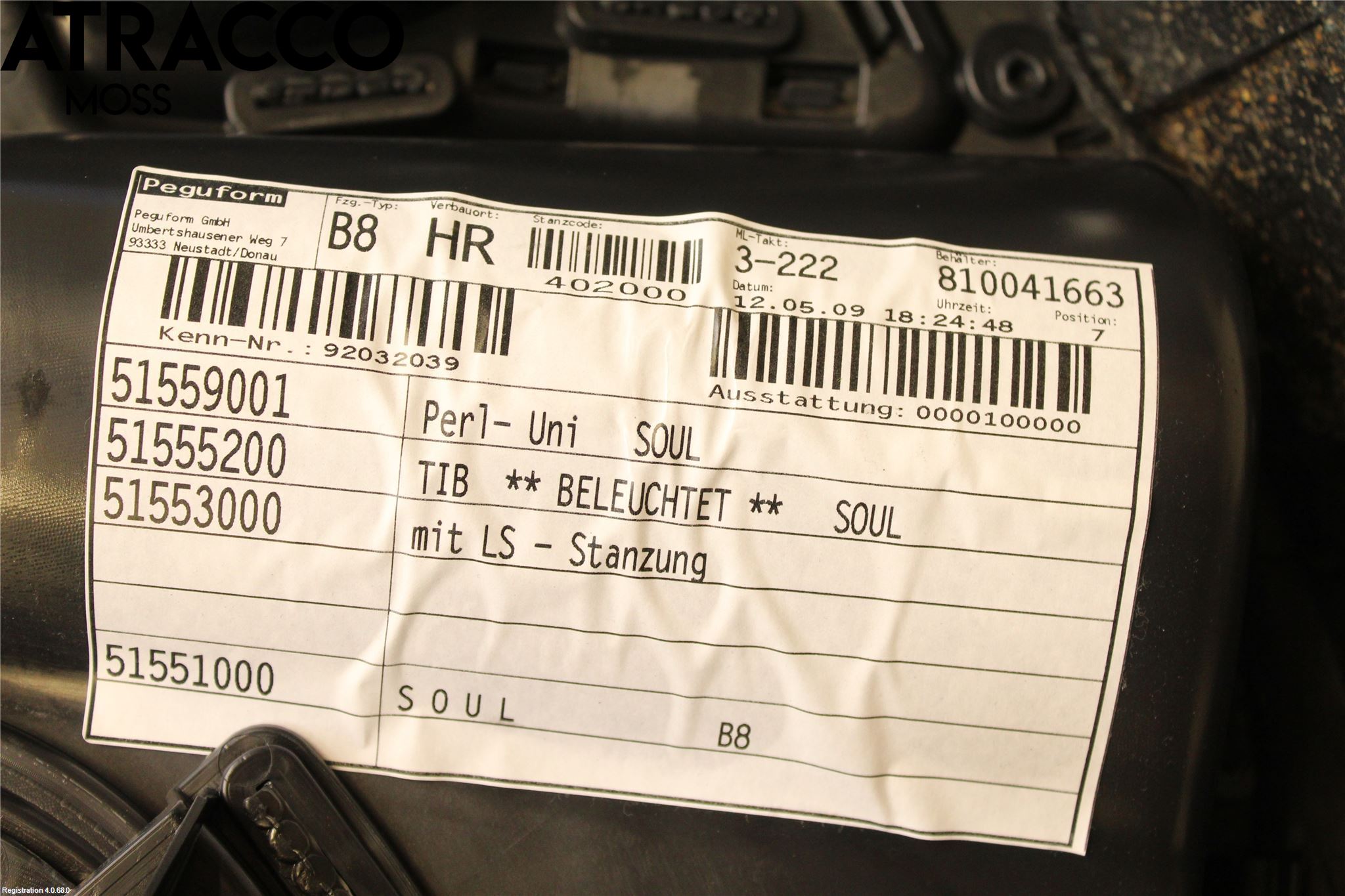 Audi A4/S4 08-11 Innr Dørtrekk Høyre