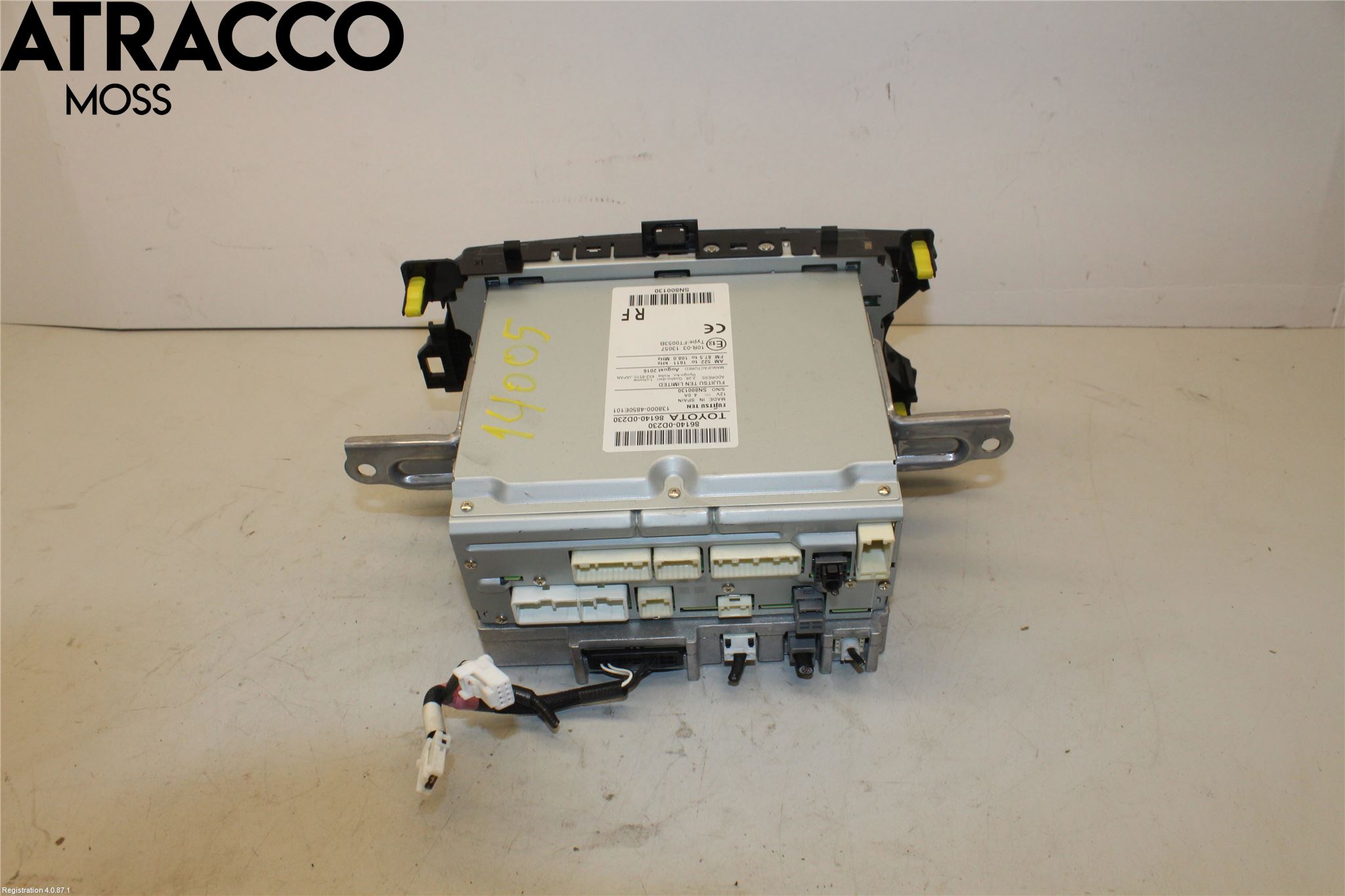 Toyota YARIS XP130 15-20 Stereo Radio