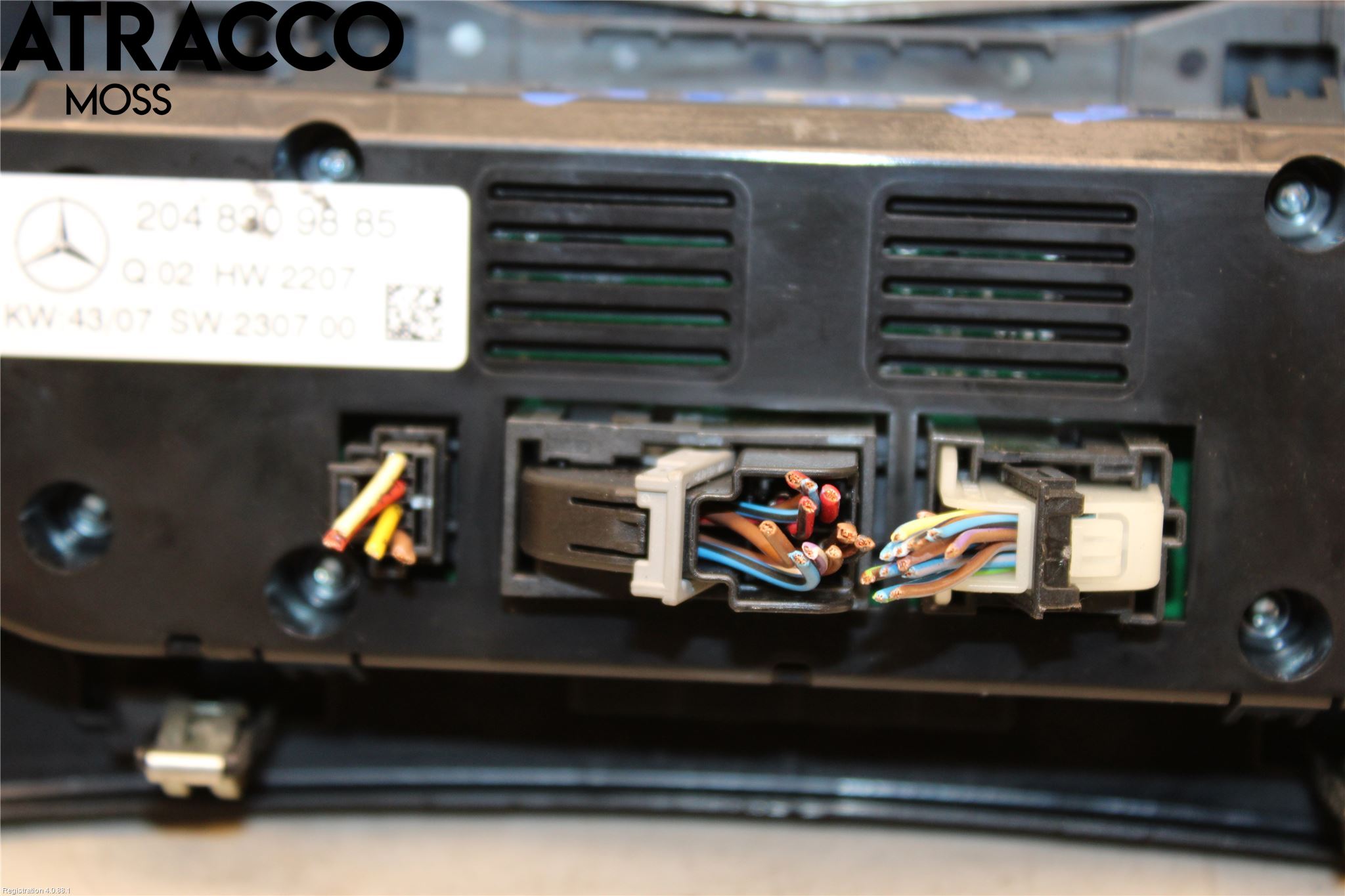 Mercedes-Benz MB C-KLASS (W204) 07-15 Varme Ac Betjening-Display