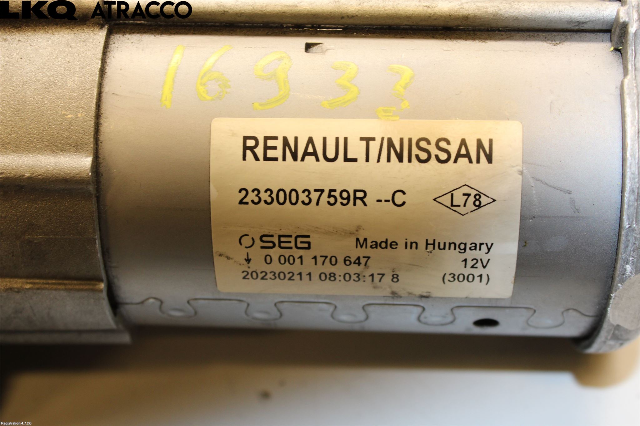 Biltillbehør-rekvisita Startmotor Diesel