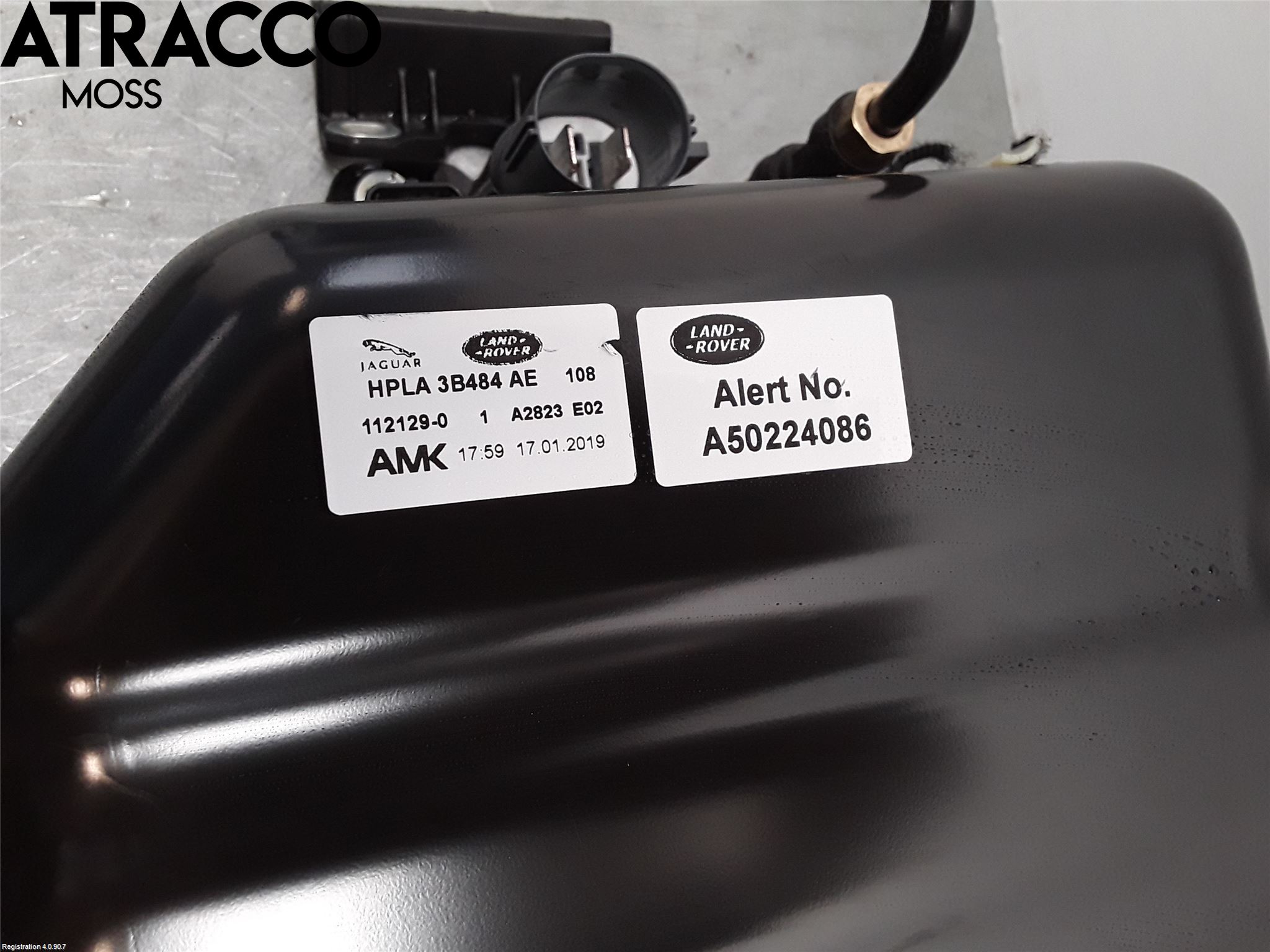 Jaguar I-PACE 18- Nivå/Lufrfrändring Trycktank