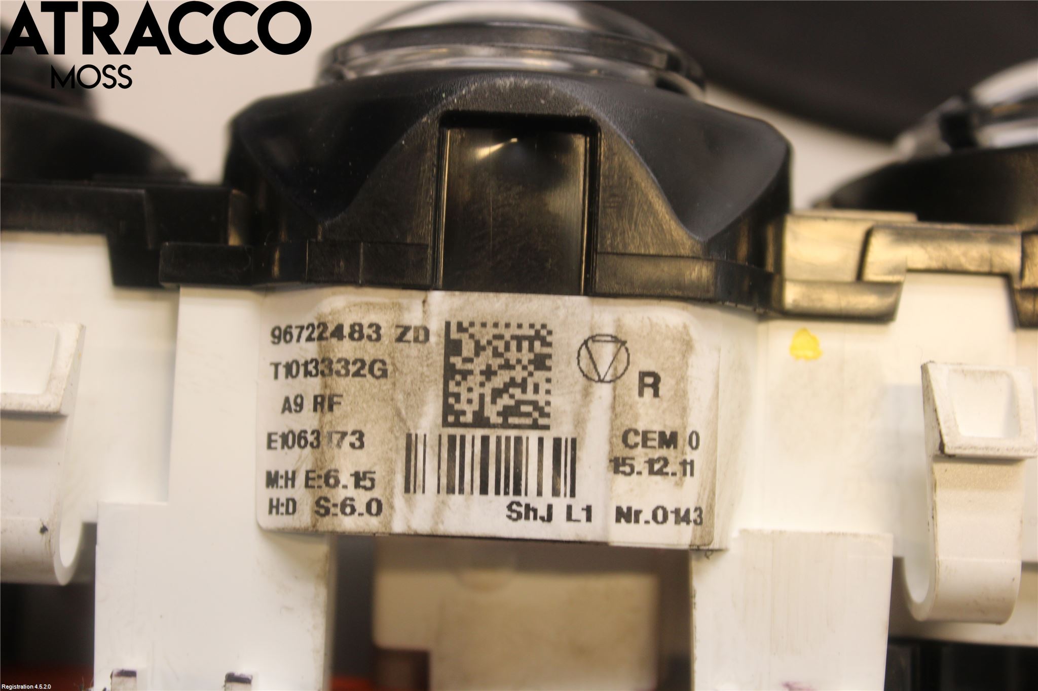 Peugeot 208 12-15 Varme Ac Betjening-Display