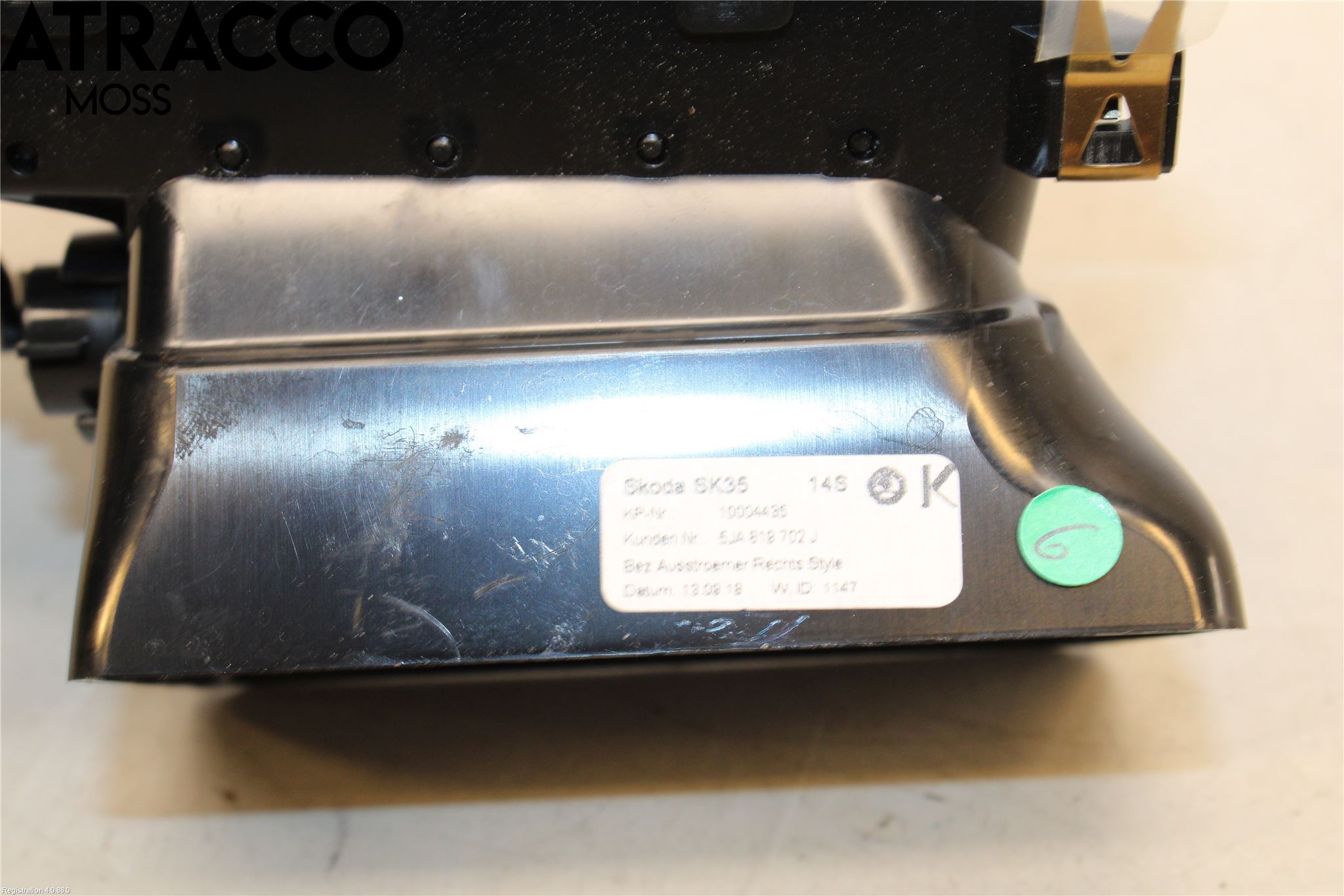 Skoda RAPID Dashbord Kanal - Dyse