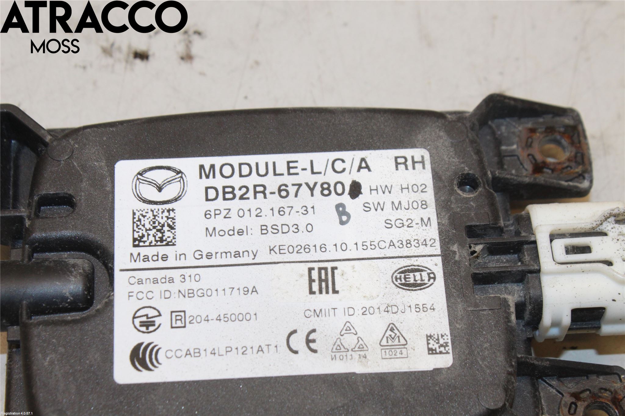 Mazda CX-3 Sensor Kollisjonsbeskyttelse