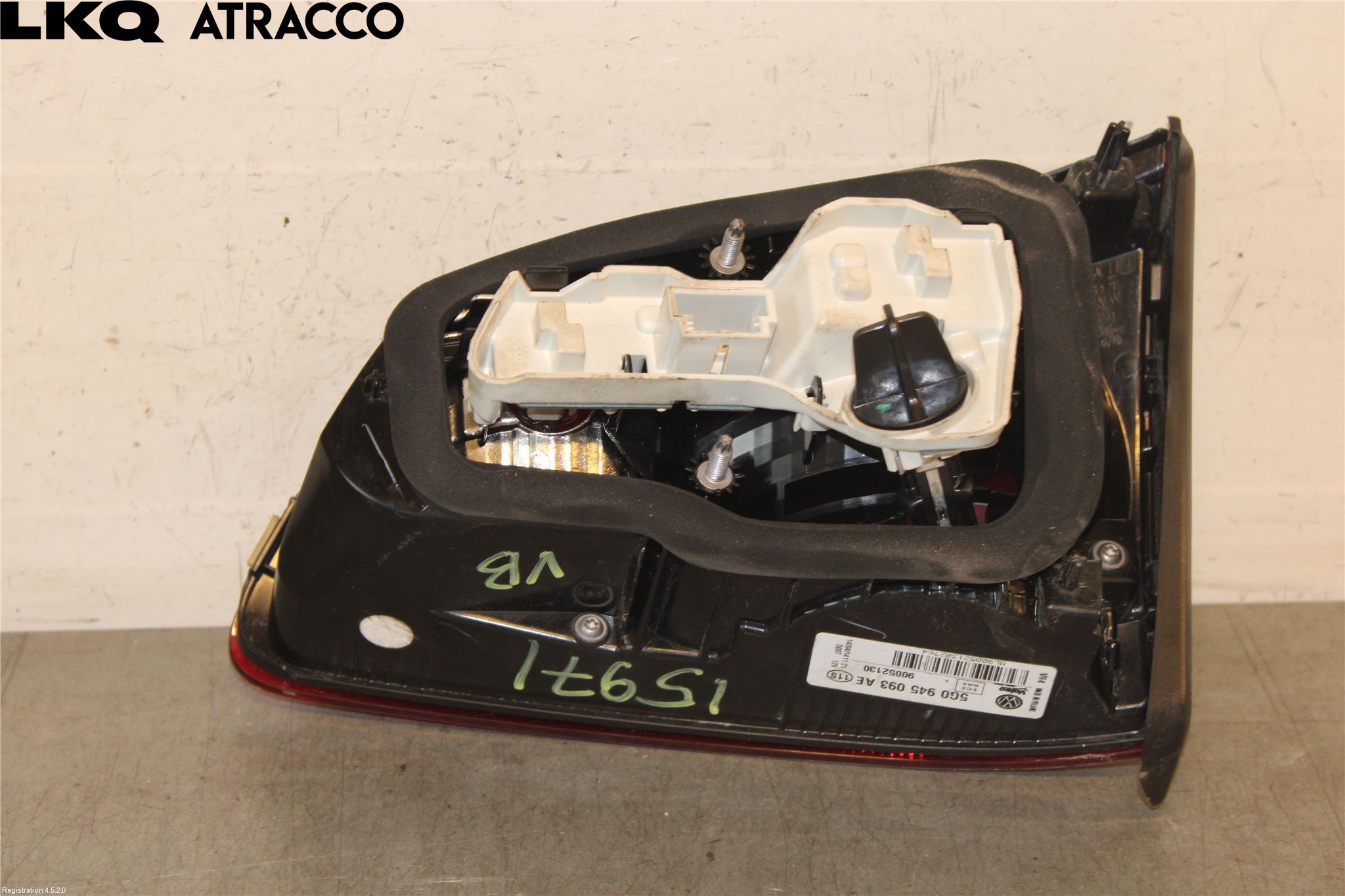 Volkswagen VW GOLF / E-GOLF VII 13-20 Baklykt Venstre  På Luke(Indre