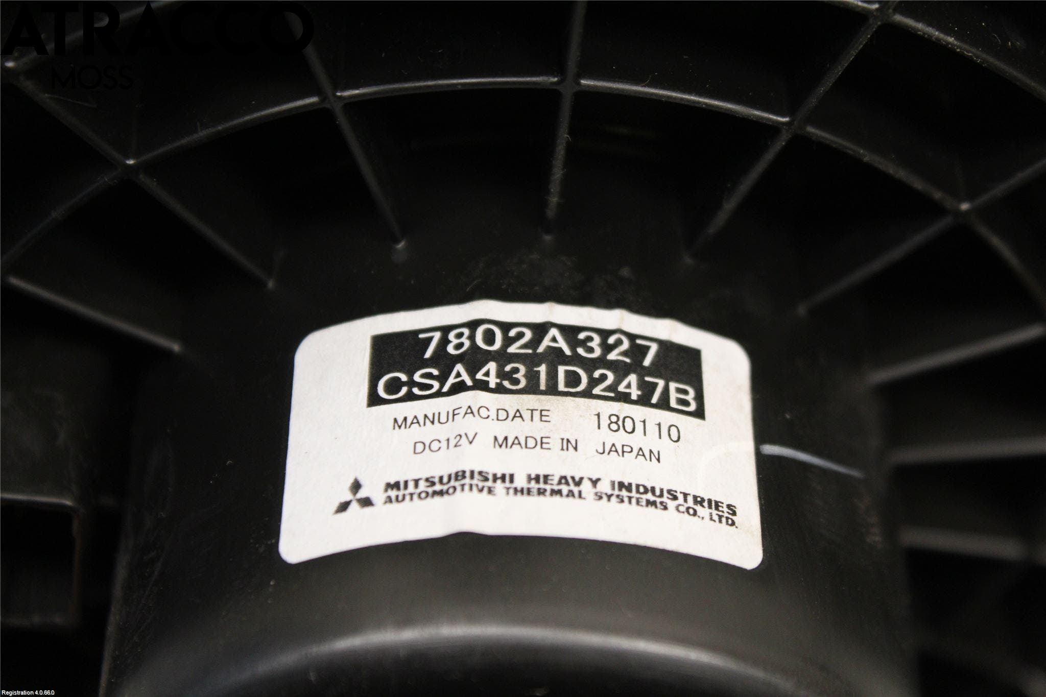 Mitsubishi OUTLANDER 13-21 Varme Ac Varmeapparatvifte