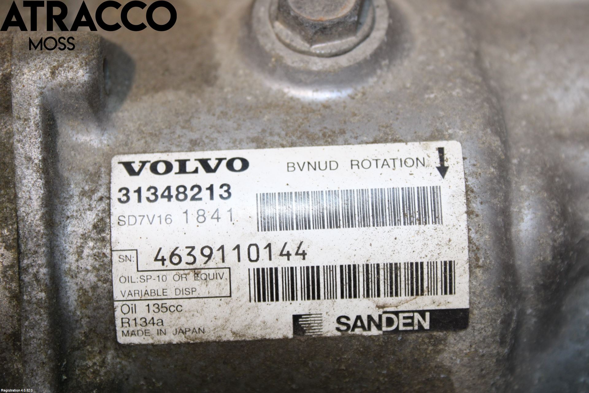 Volvo V60 11-13 Varme Ac Kompressor