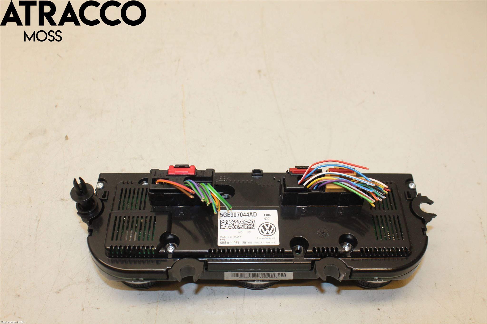 Volkswagen VW GOLF / E-GOLF VII 13-20 Varme Ac Betjening-Display