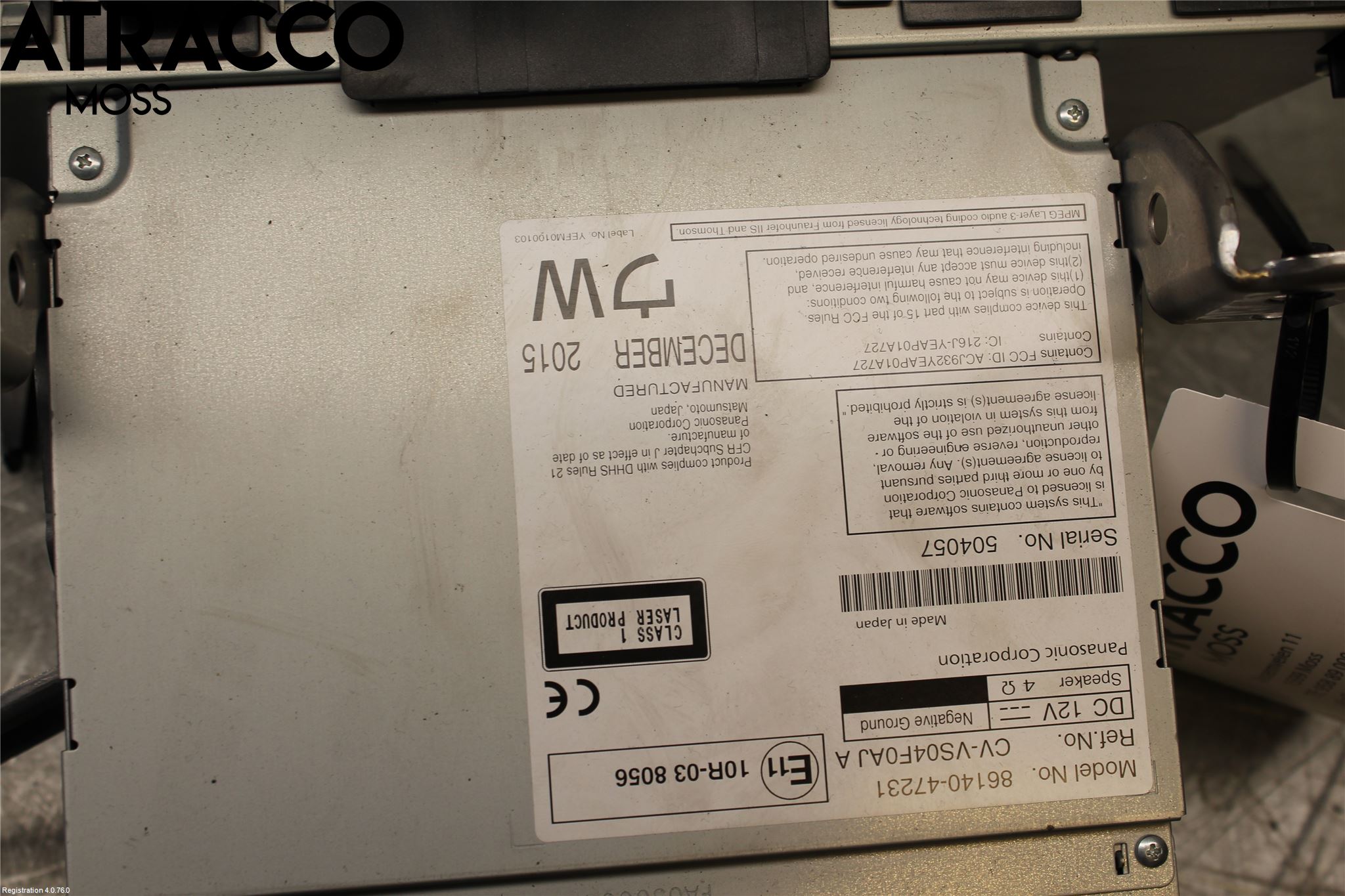 Toyota PRIUS+ ZVW40 12-20 Stereo Radio Med Cd