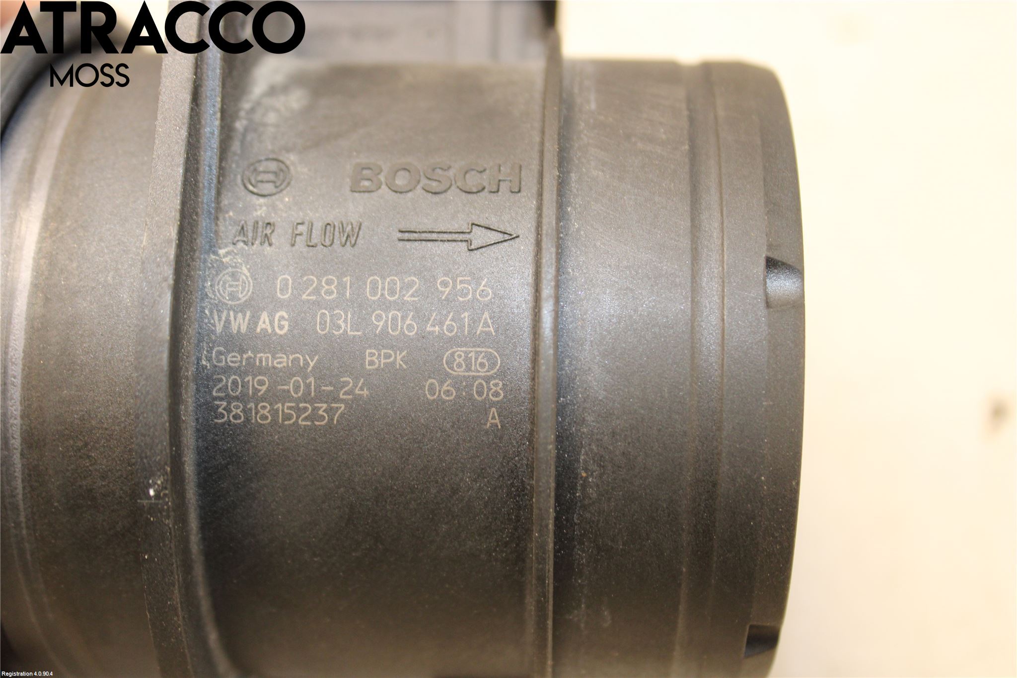 Volkswagen VW CADDY 16-20 Inns Luftmengdemåler