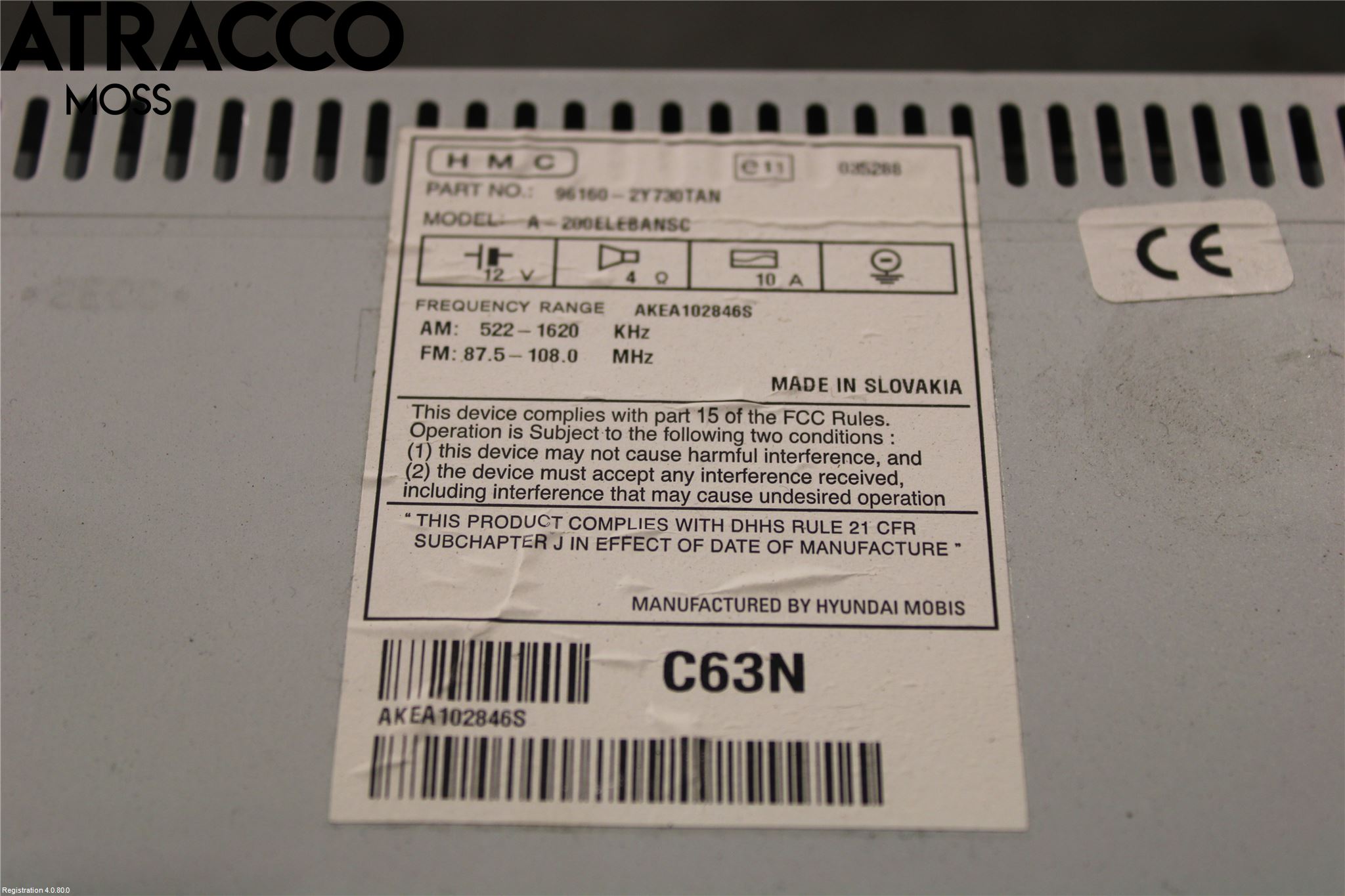 Hyundai SANTA FE 13-18 Stereo Radio Med Cd