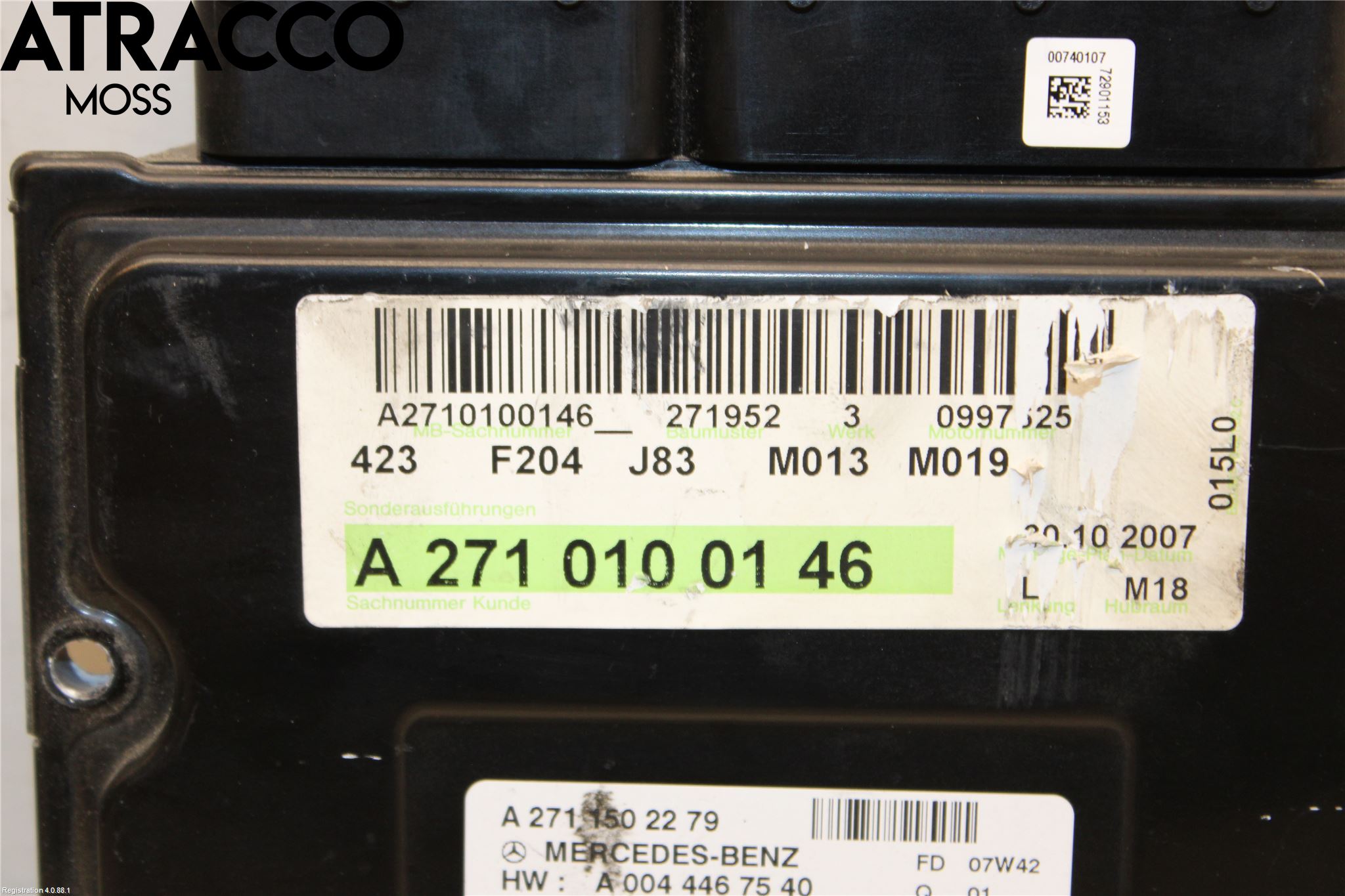 Mercedes-Benz MB C-KLASS (W204) 07-15 Styreenhet Innsprøytning