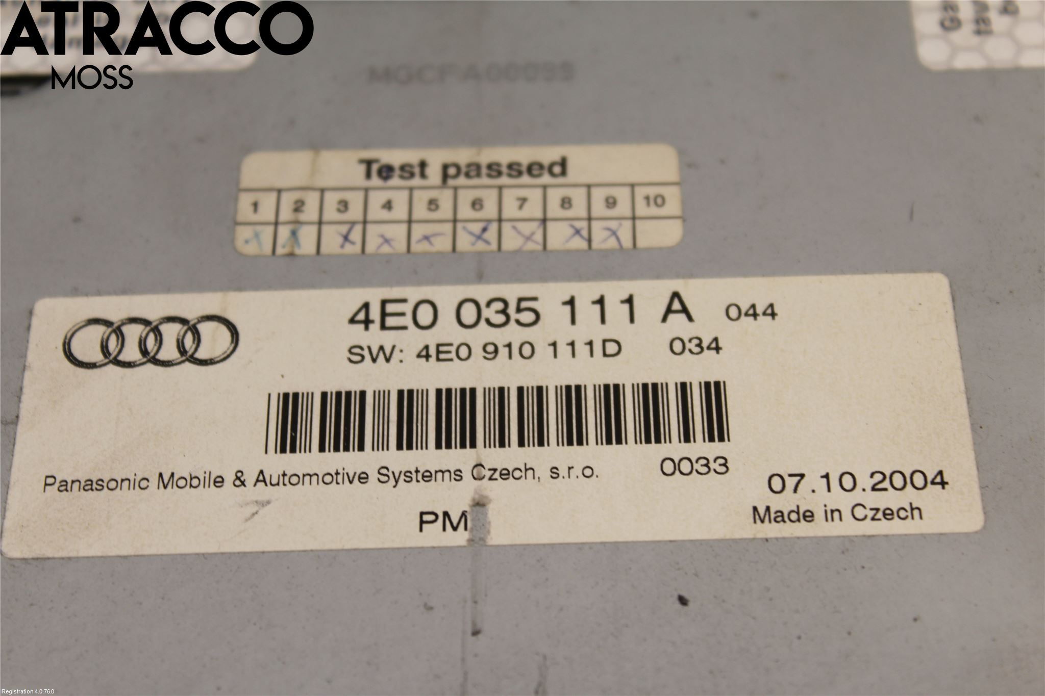 Audi A8/S8 4E  02-09 Stereo Cd Veksler