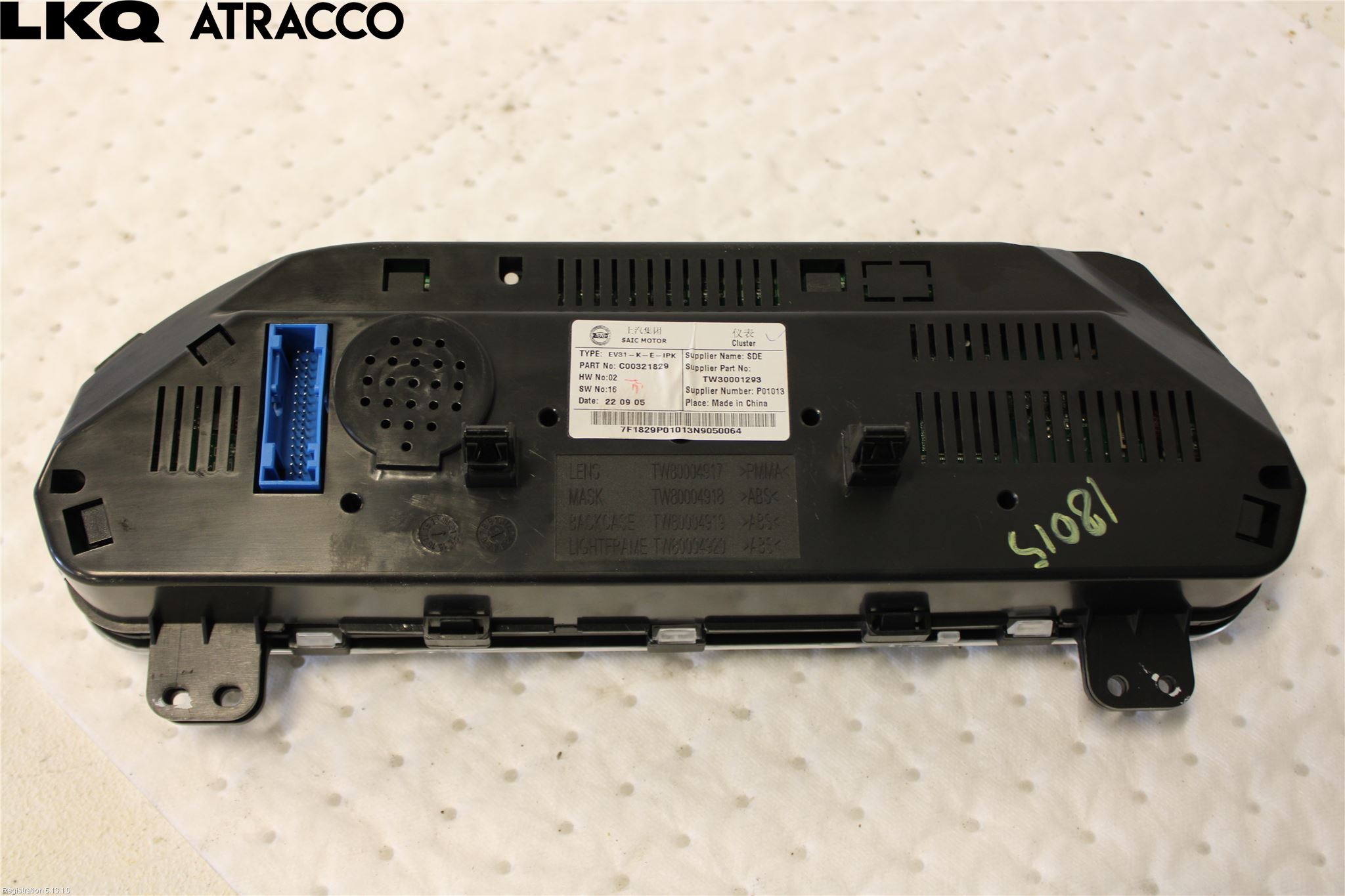 Maxus E-DELIVER3 EV30 20- Instr Speedometer
