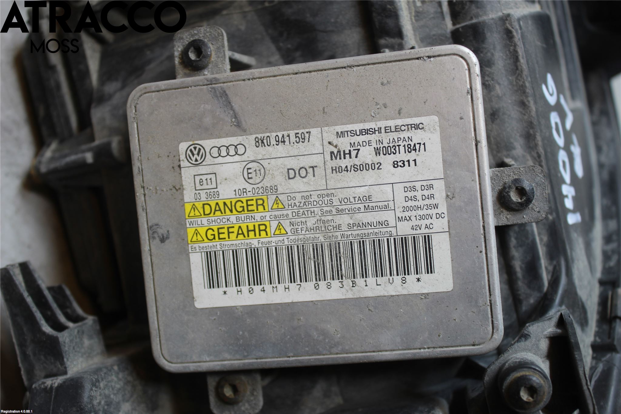 Audi A4/S4 08-11 Frontlykt Venstre