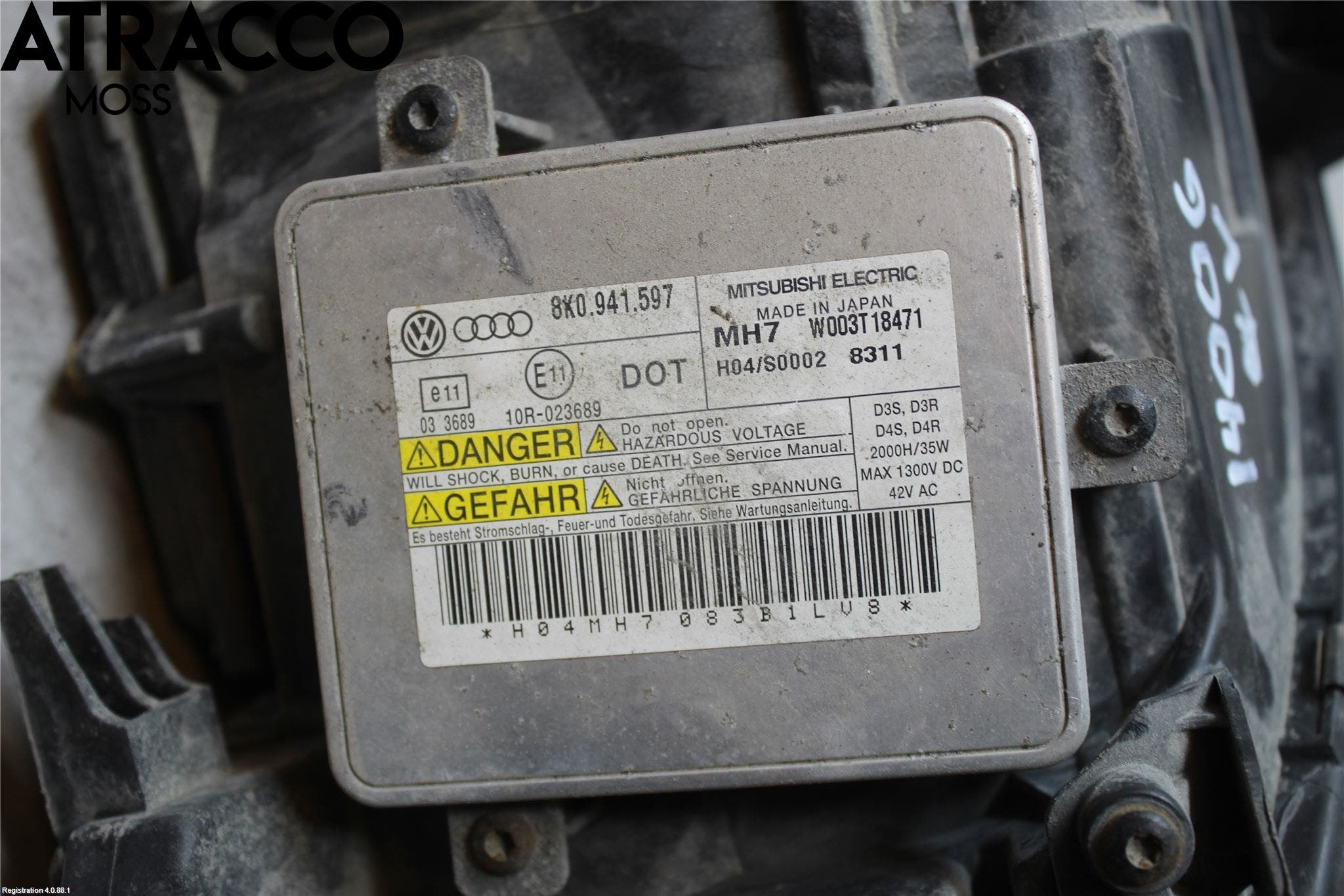 Audi A4/S4 08-11 Frontlykt Venstre