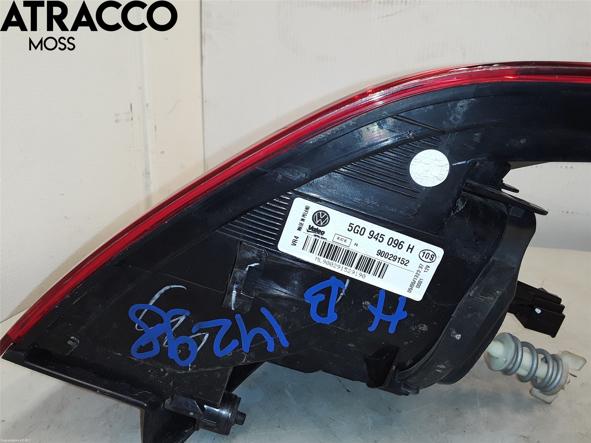 Volkswagen VW GOLF / E-GOLF VII 13-20 Baklykt Høyre