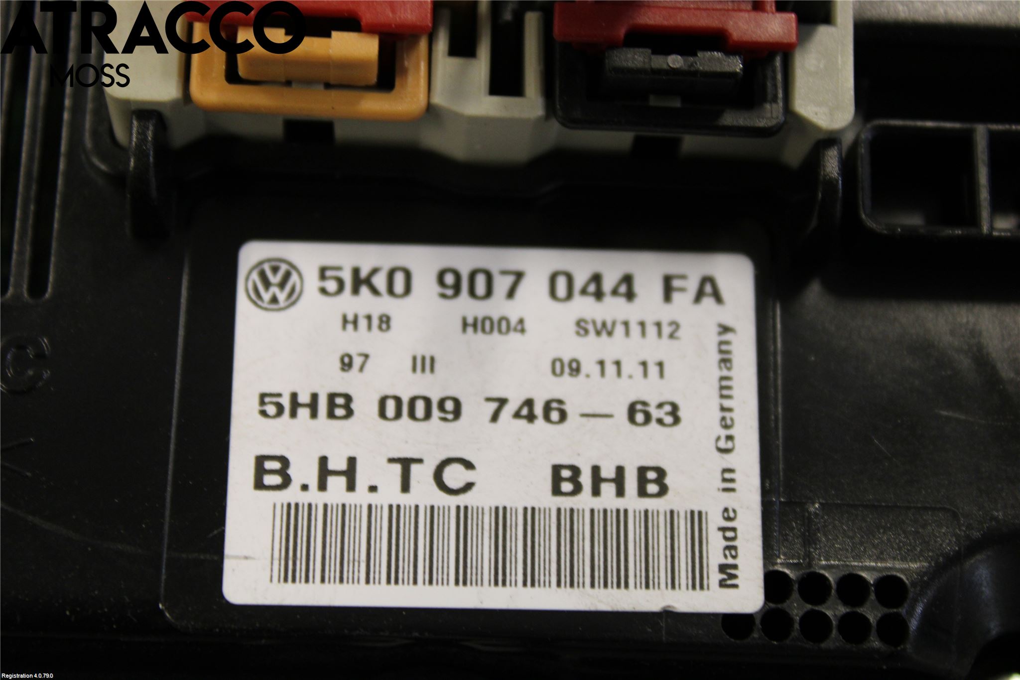 Volkswagen VW GOLF VI 09-13 Varme Ac Betjening-Display