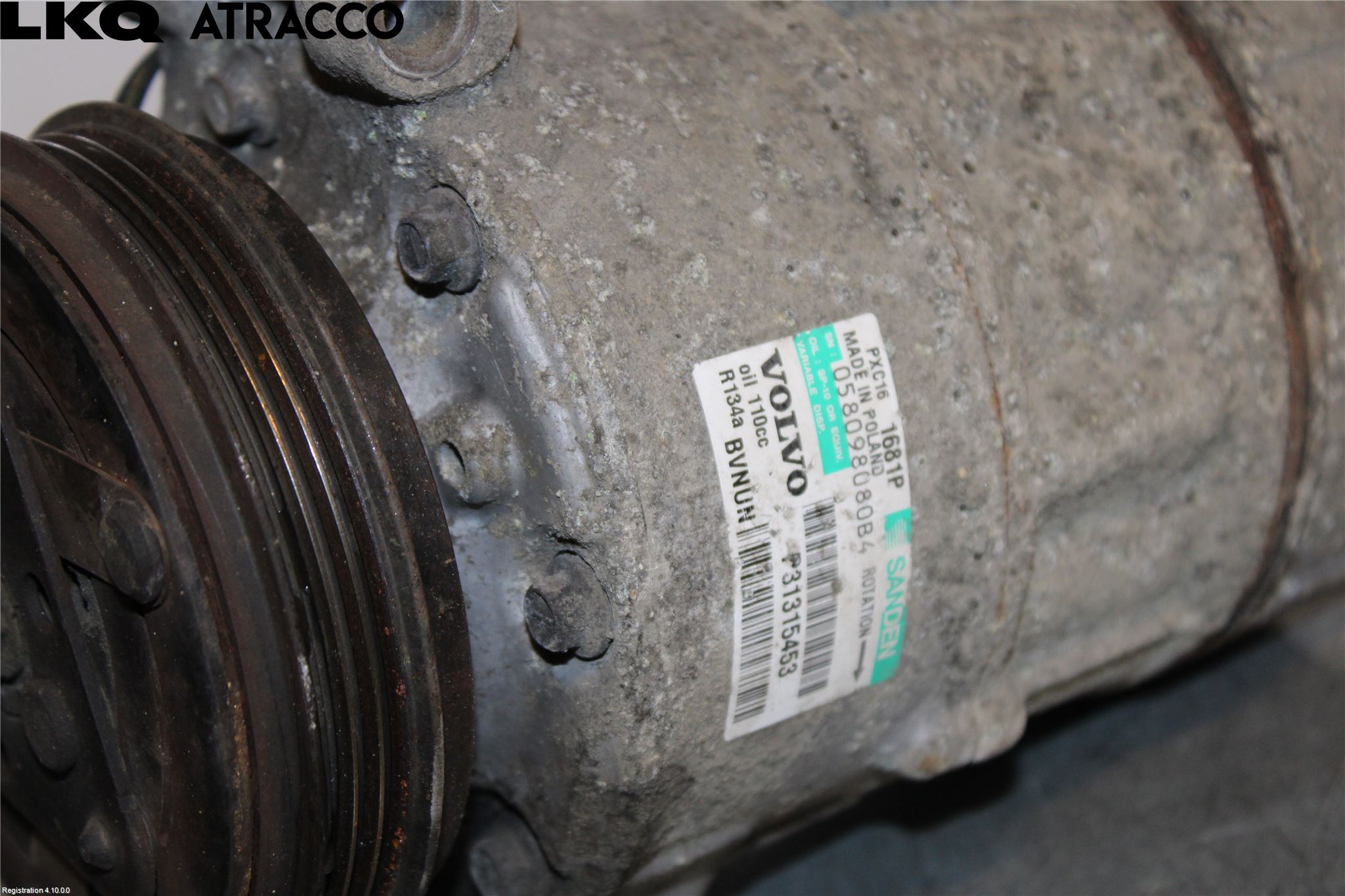 Volvo S60 11-13 Varme Ac Kompressor