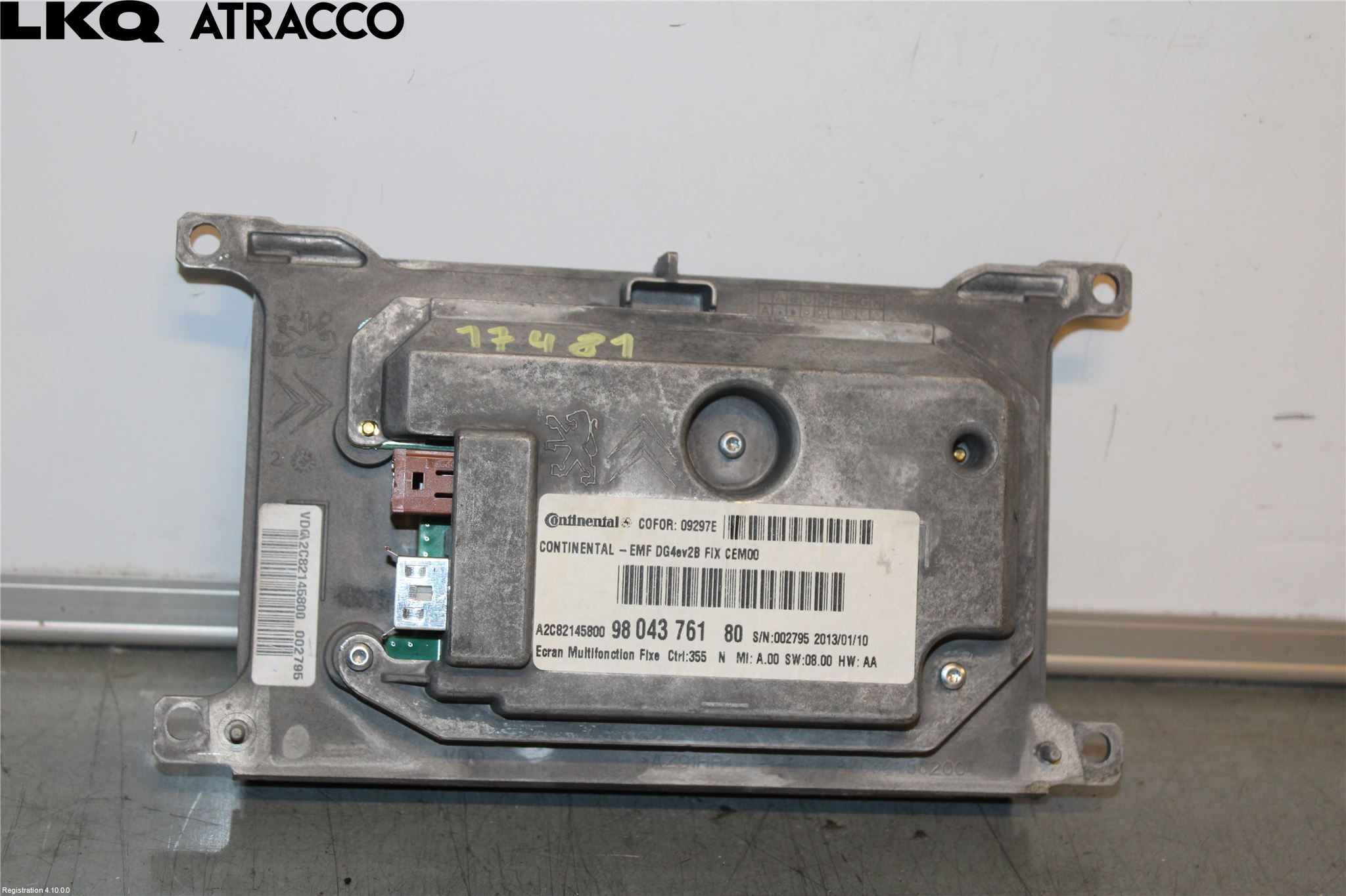 Peugeot 508 11-18 Multifunktionsdisplay