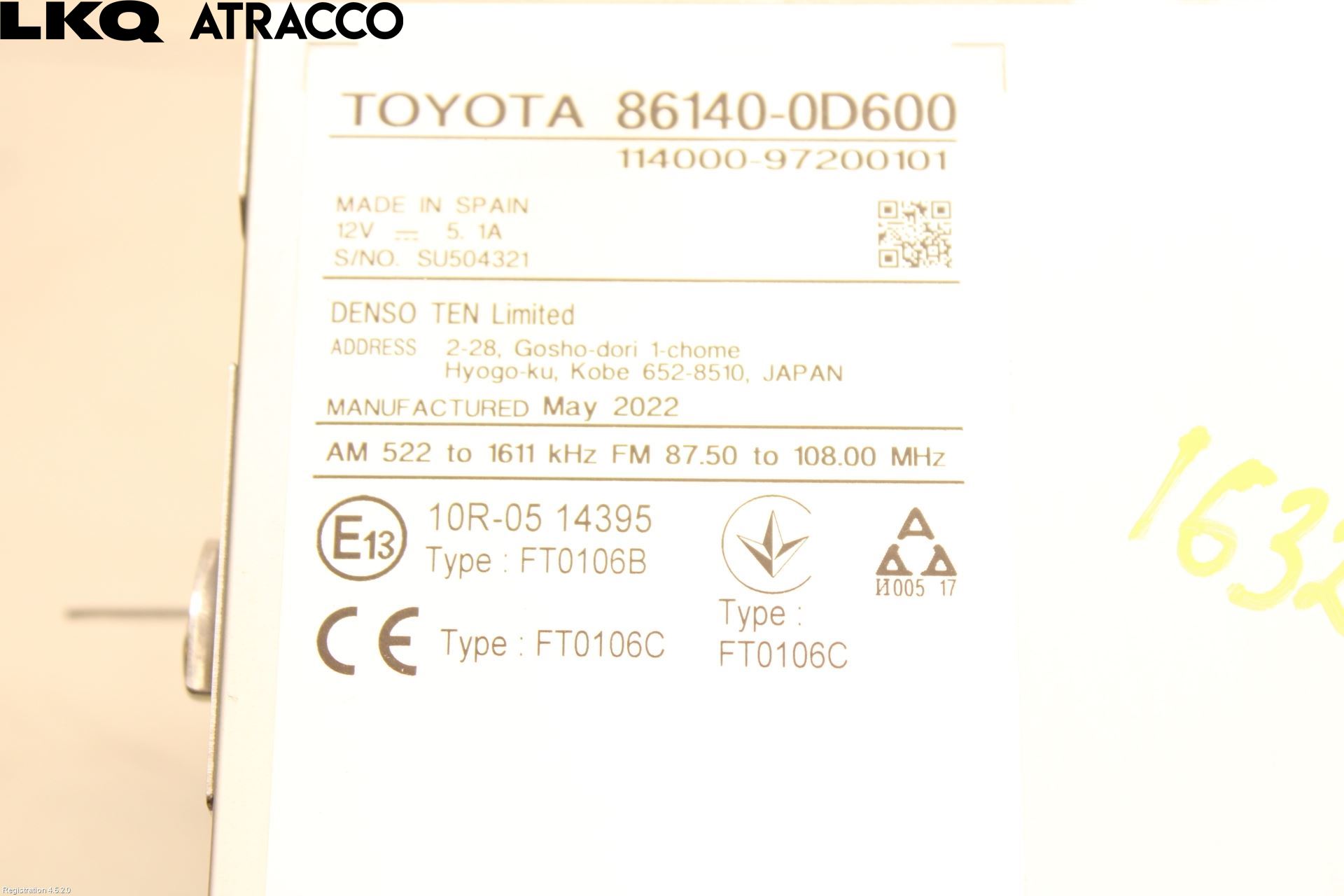 Toyota YARIS CROSS XP21 21- Stereo Radio Med Cd