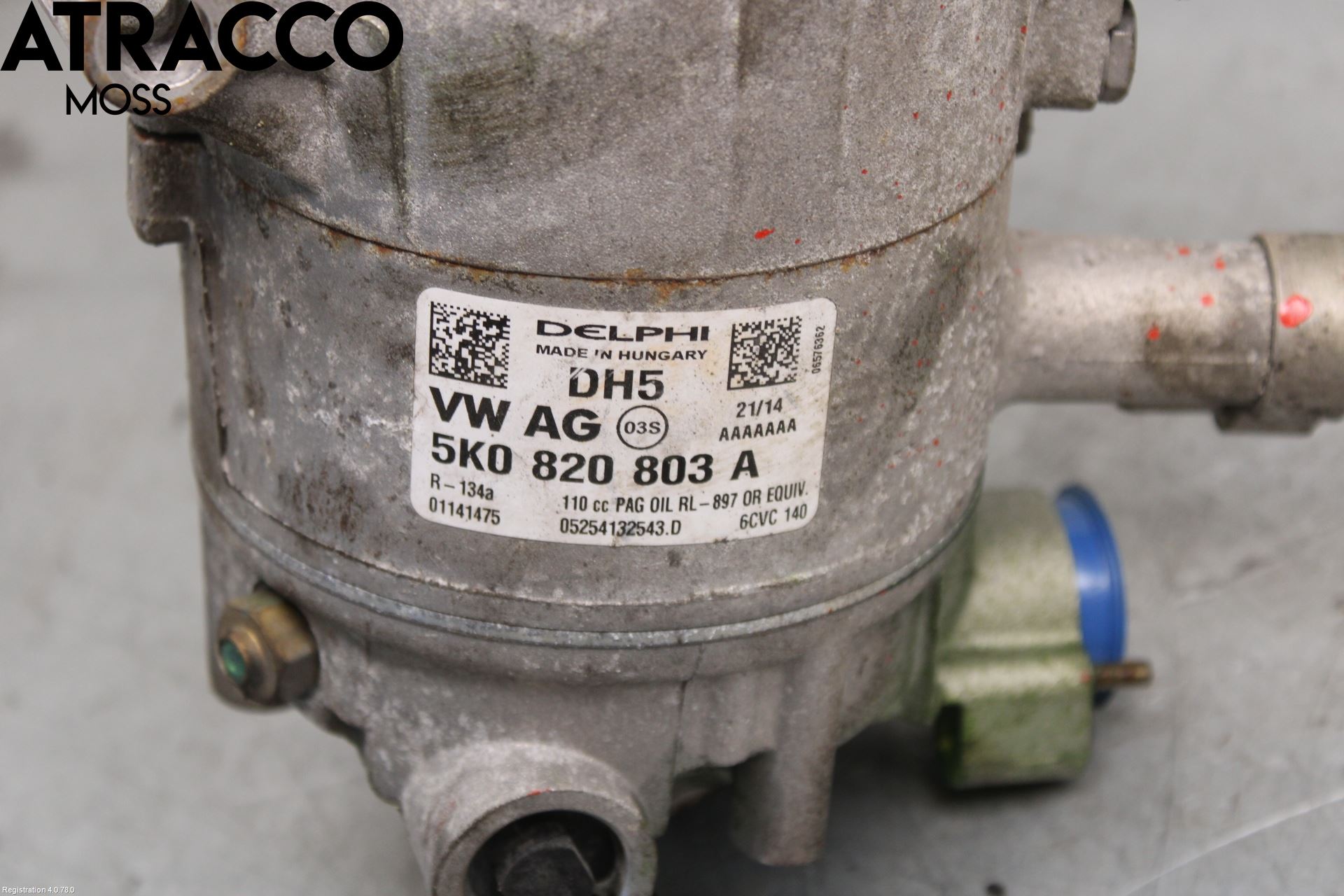 Volkswagen VW GOLF VI 09-13 Varme Ac Kompressor