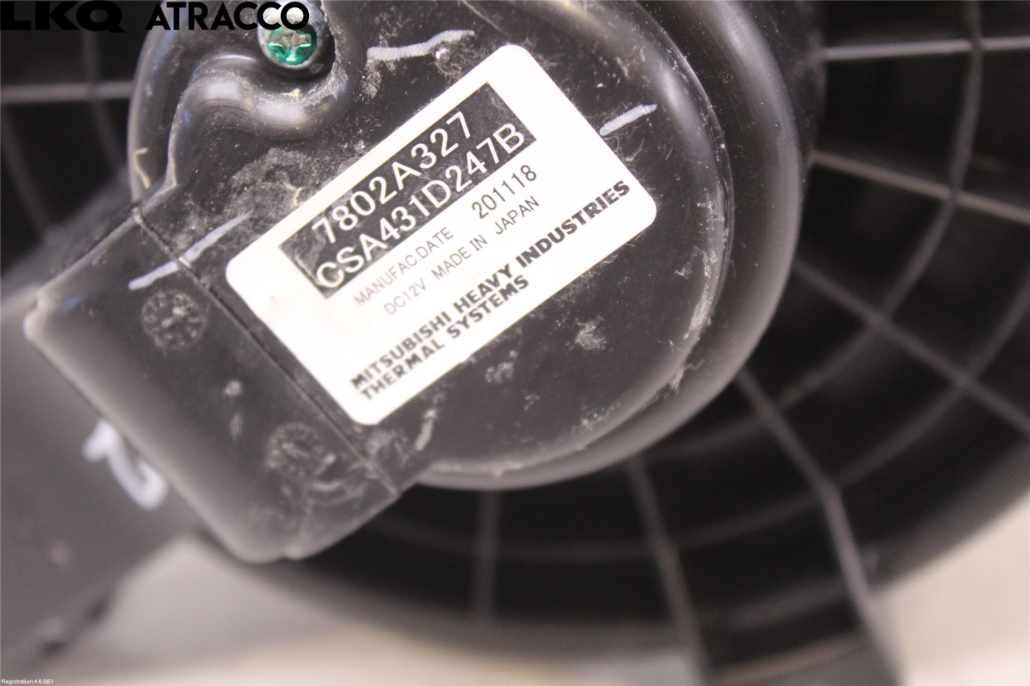 Mitsubishi ECLIPS CROSS Varme Ac Varmeapparatvifte