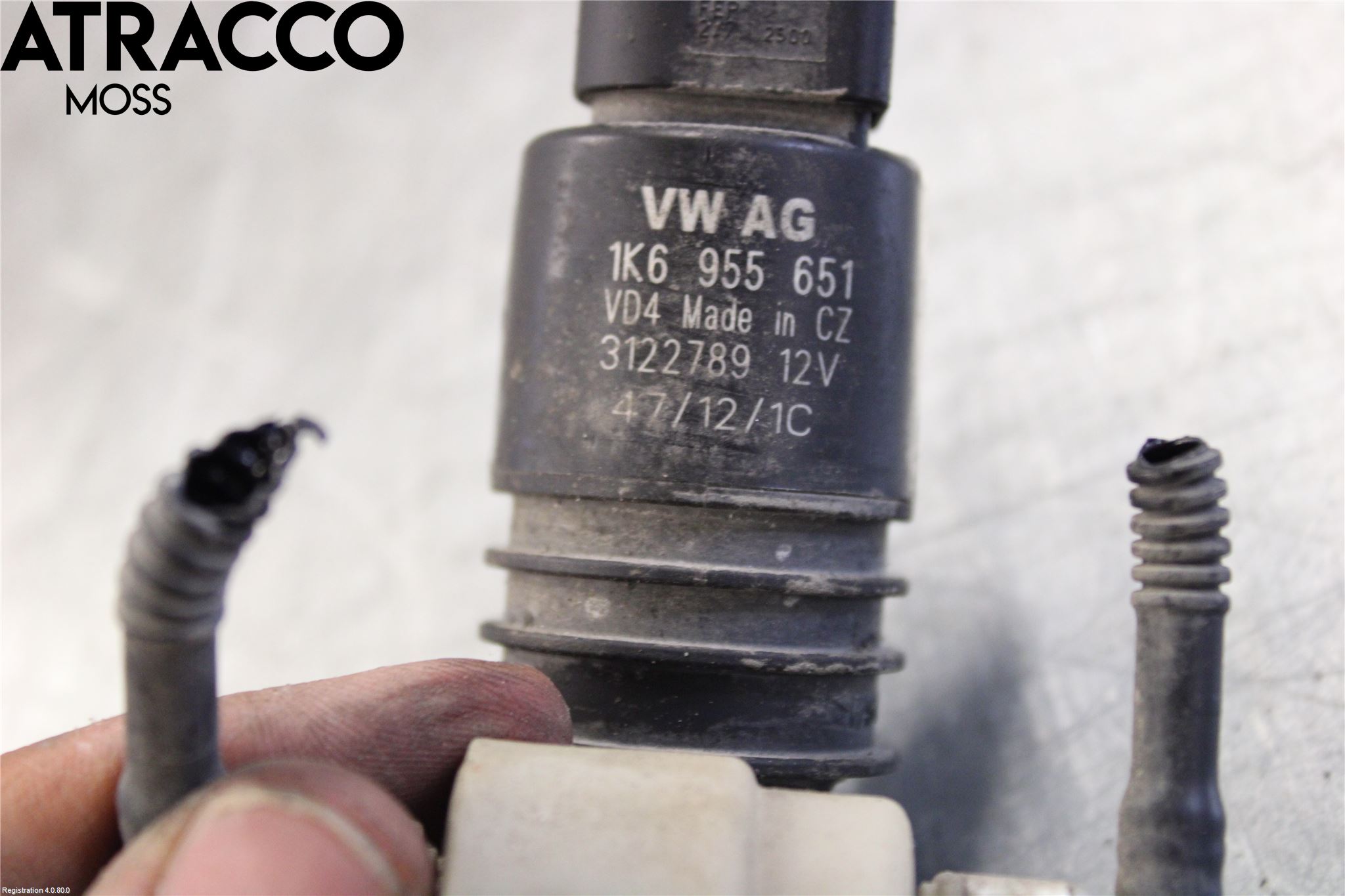 Volkswagen VW TOURAN 10-15 Spylerpumpe Bakluke