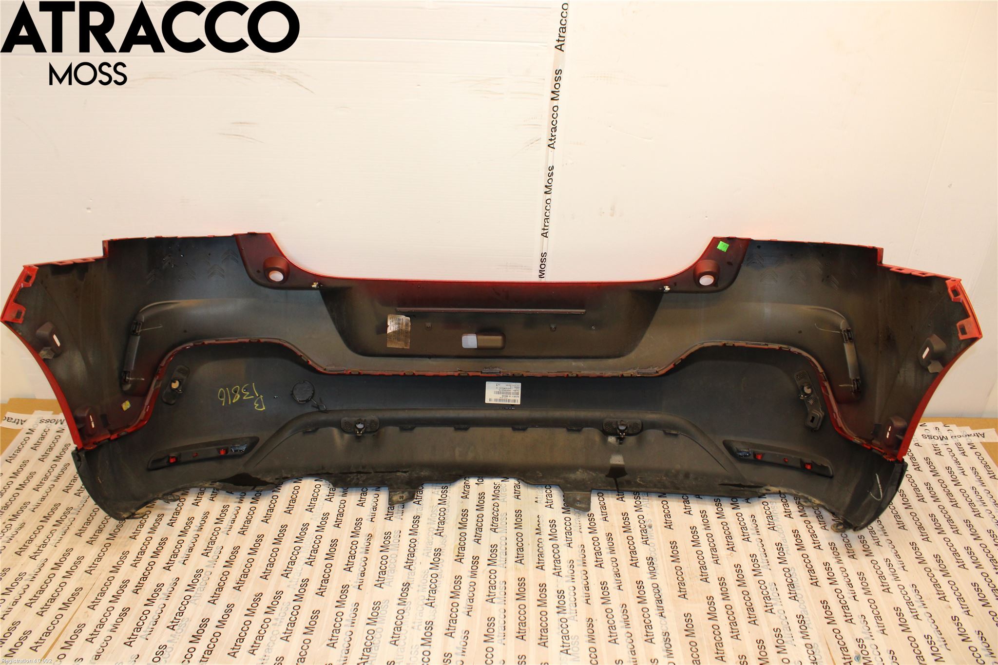 Citroen C4 CACTUS 14-20 Støtfanger Bak