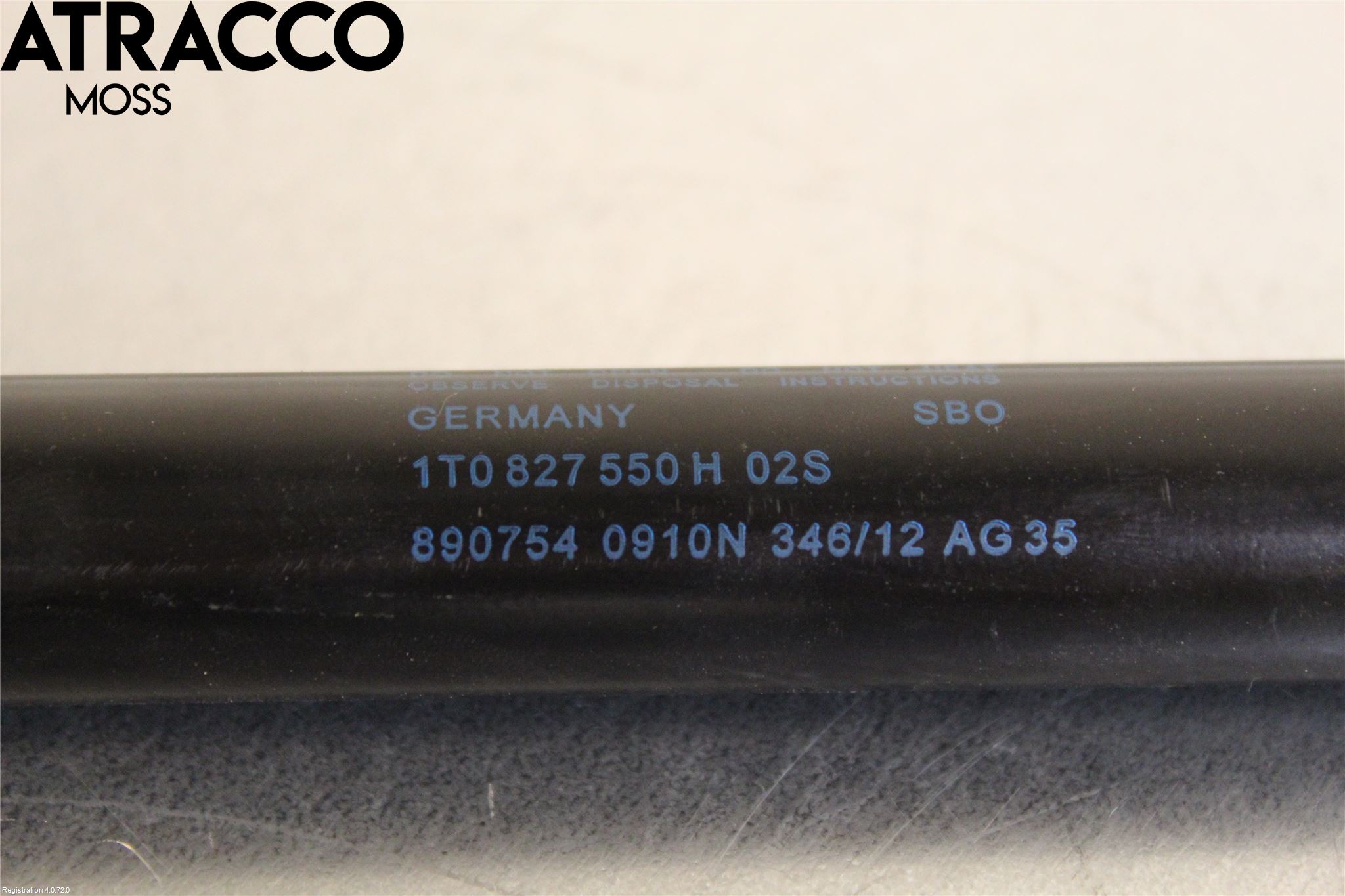 Volkswagen VW TOURAN 10-15 Bakluke Demper-Gassfjær