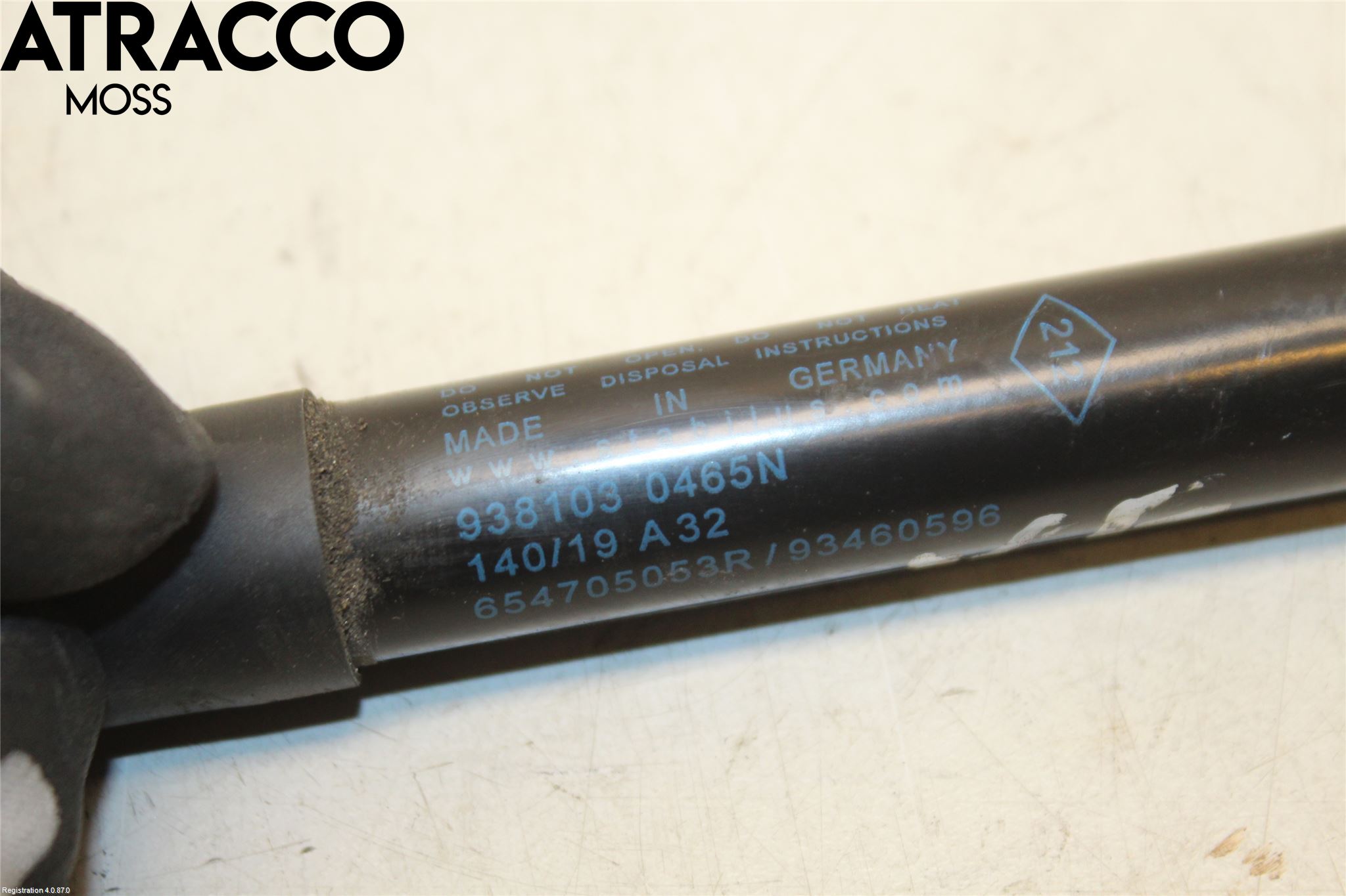 Renault TRAFIC/E-TECH 15- Panser Demper-Gassfjær