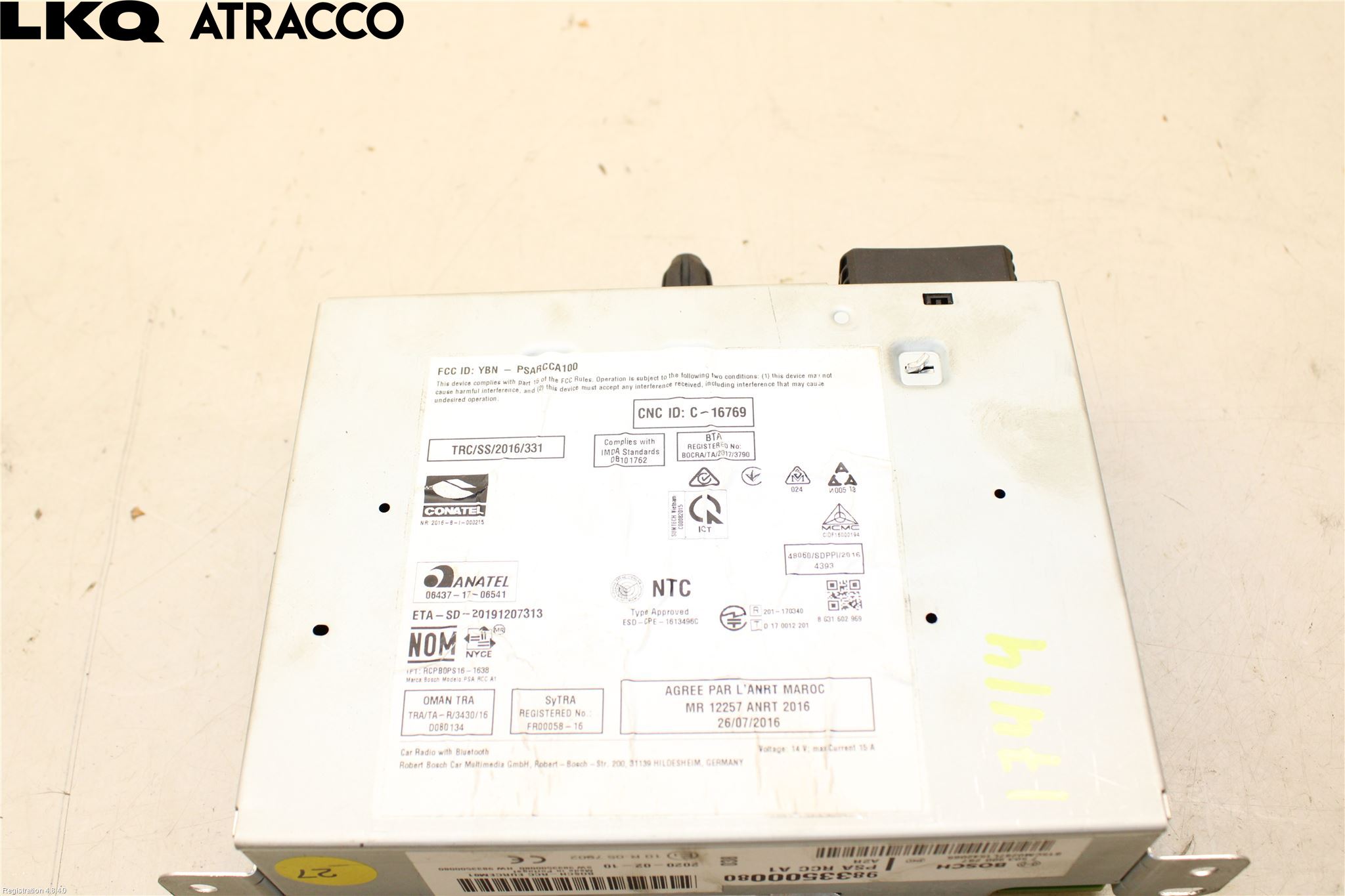 Citroen COTROEN C3 17-24 Stereo Radio