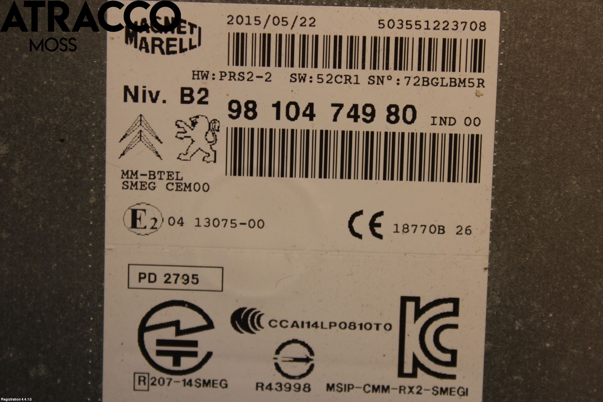 Citroen JUMPY/E-JUMPY 16- Stereo Radio