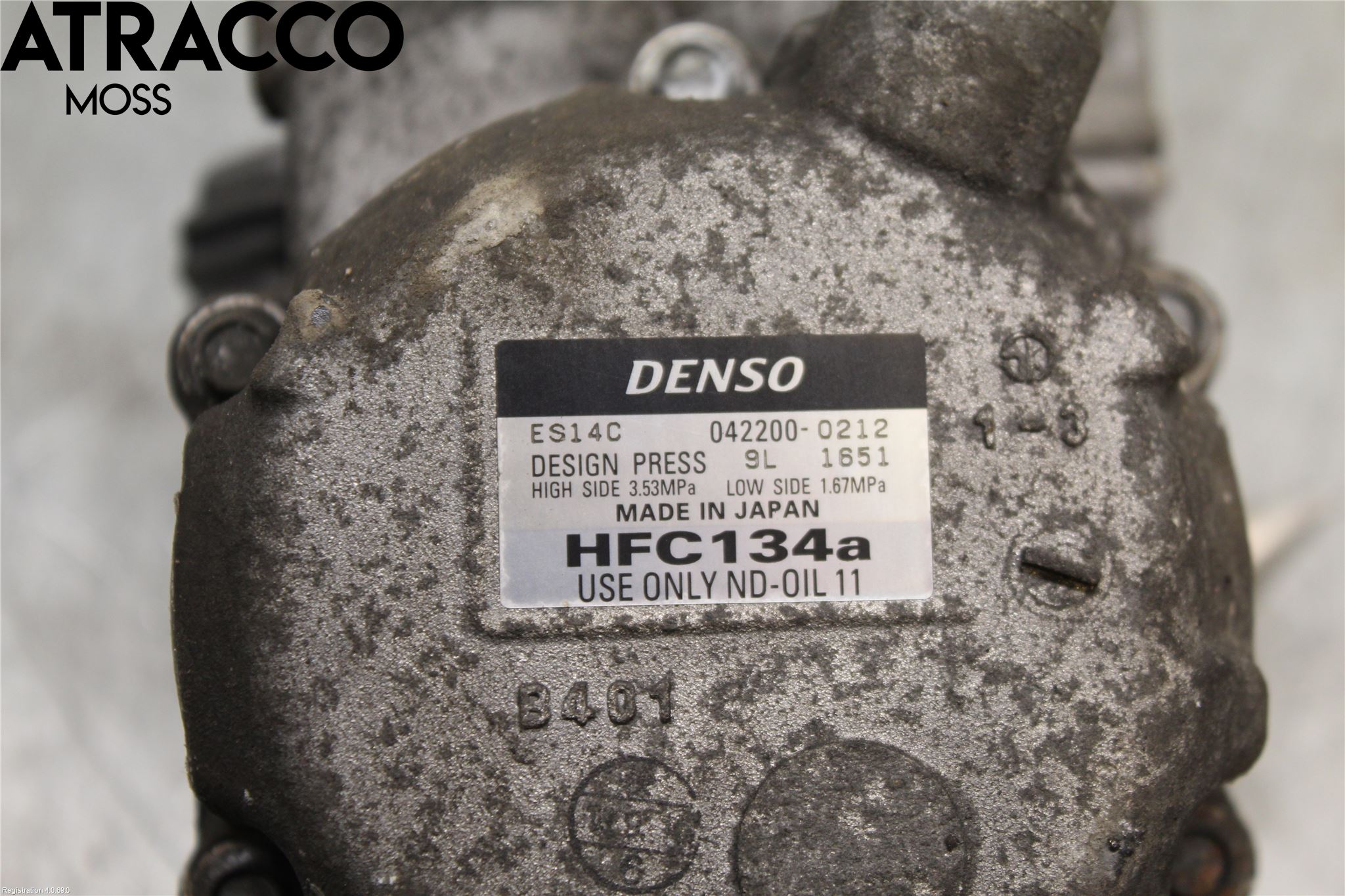 Toyota PRIUS ZVW30 09-20 Varme Ac Kompressor