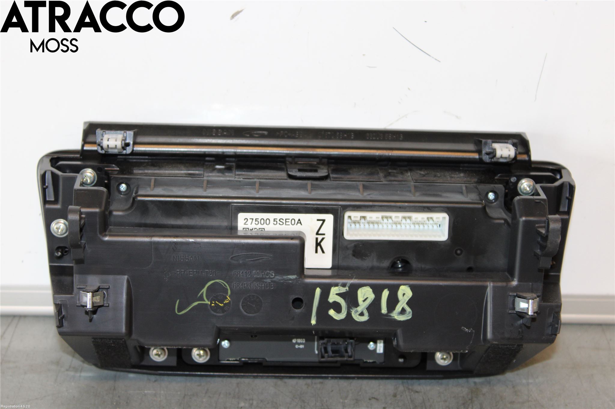 Nissan LEAF 18- Varme Ac Betjening-Display