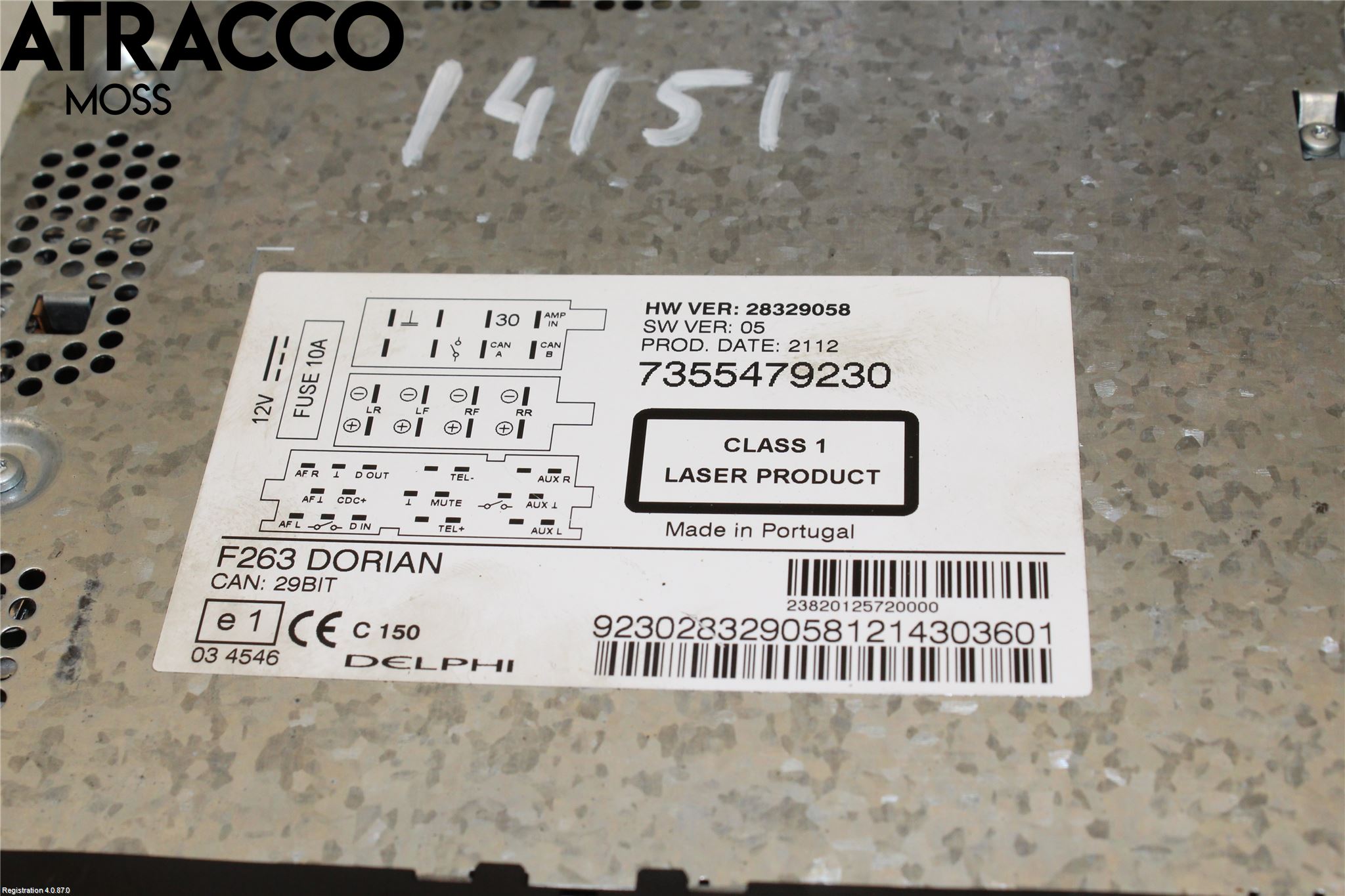 Opel COMBO D 12-18 Stereo Radio