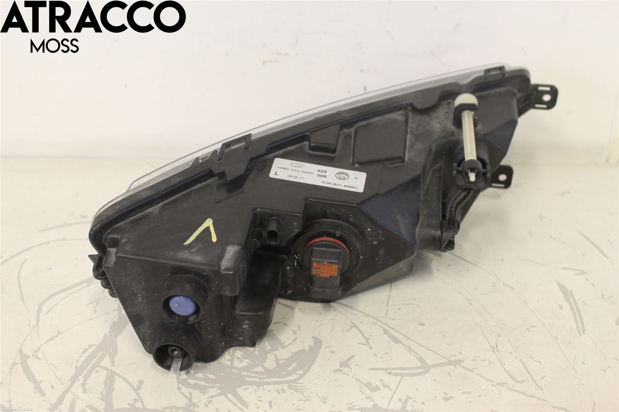 Skoda RAPID Frontlykt-Kurve-Tåkelys