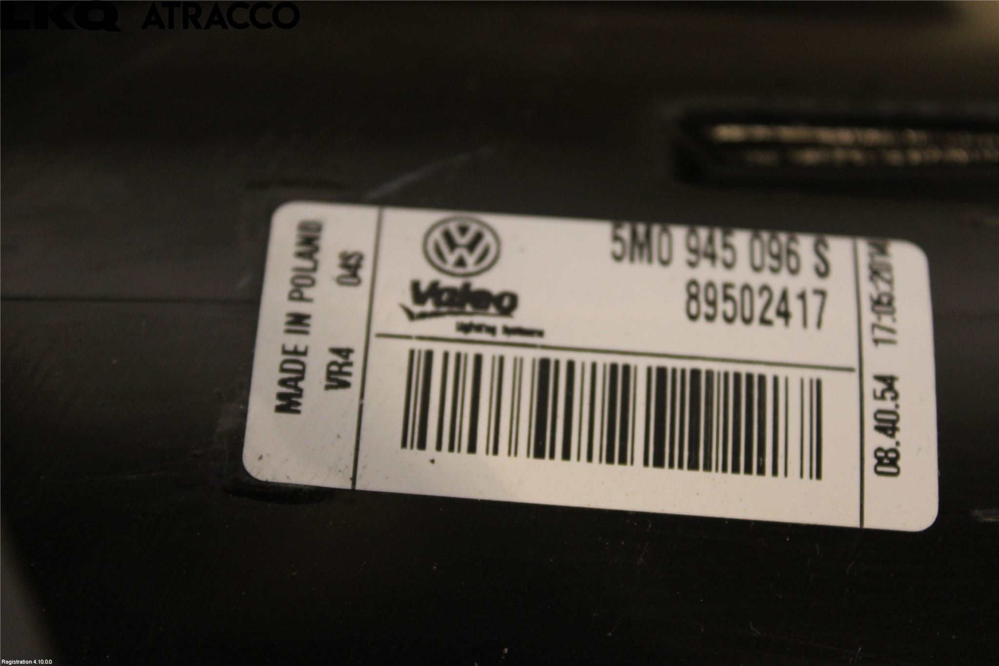 Volkswagen VW GOLF PLUS/CROSS GOLF 04-14 Baklykt Høyre